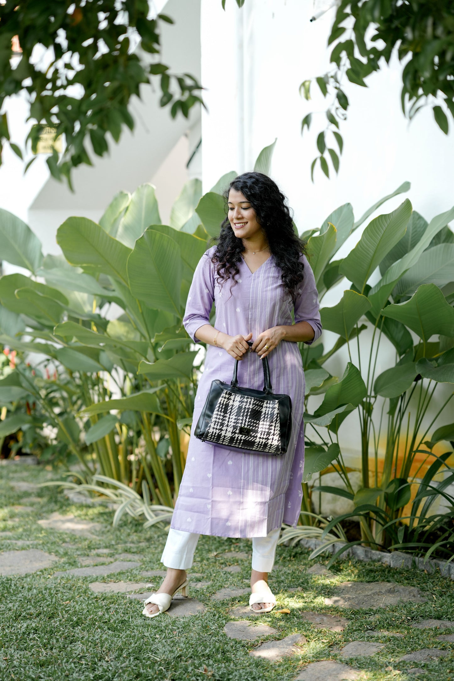 Lavender Hloom Cotton Kurti
