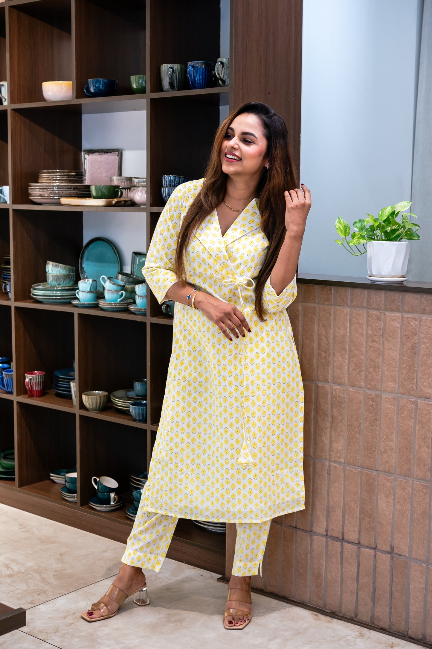 White & Yellow Co-Ord