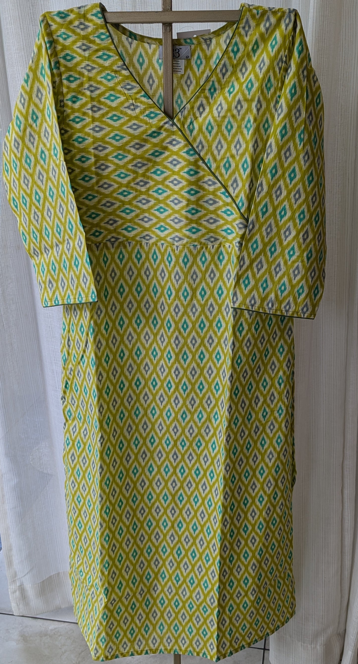 Green Ikat Print