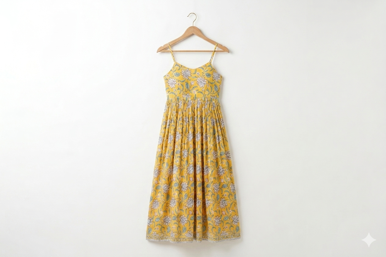 Yellow Strap Dress