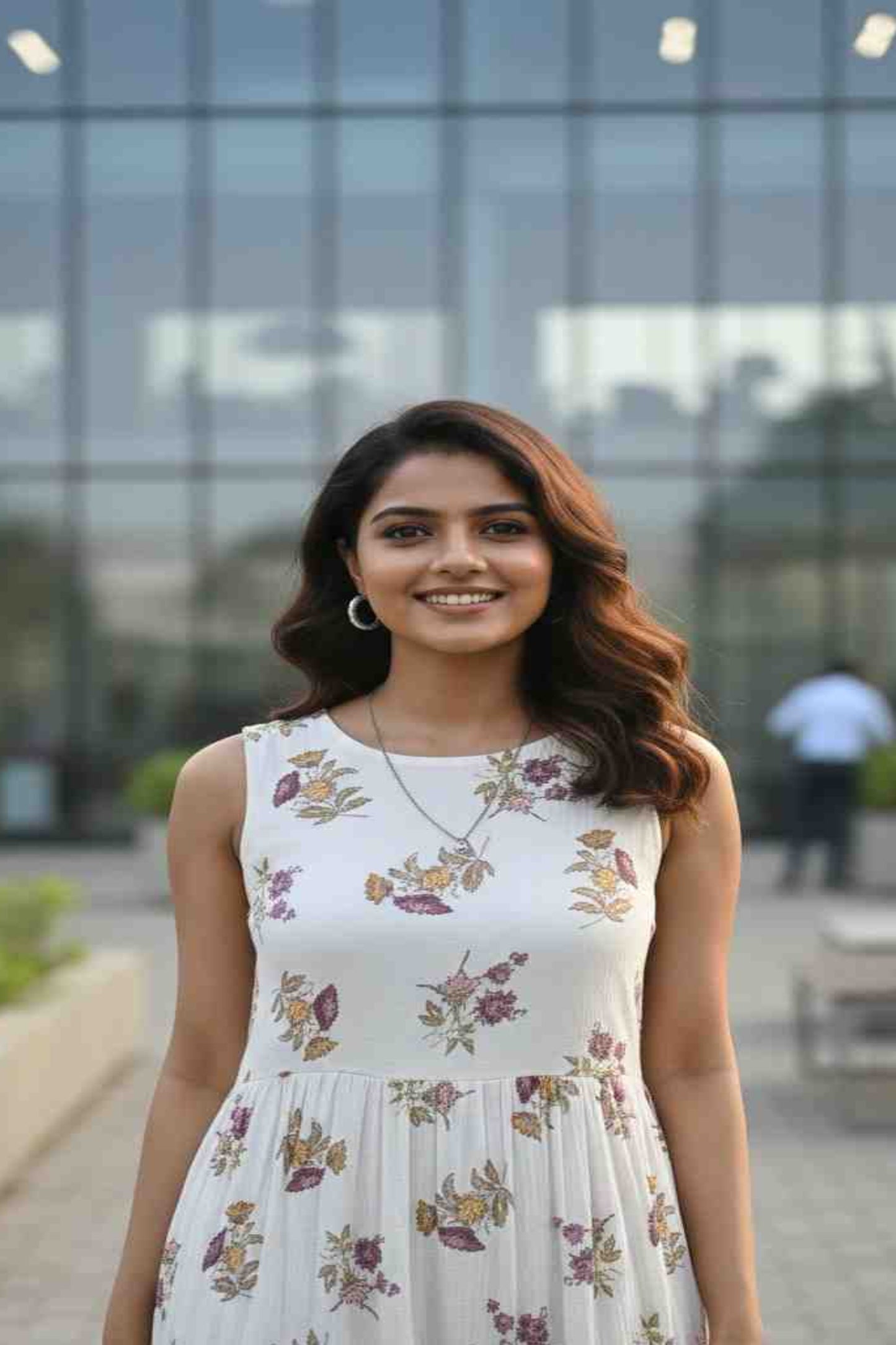 Rayon Floral Print Dress