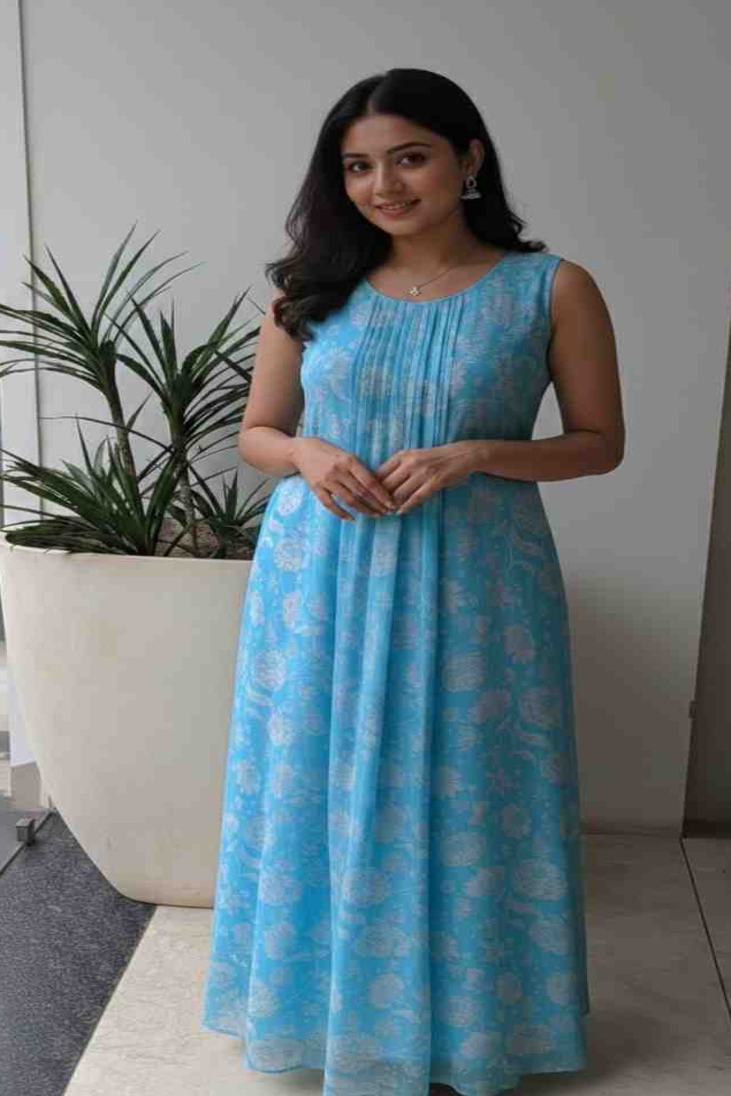 Light Blue Georgete Dress