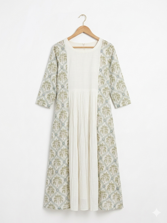 The Palm Grove Chanderi Dress