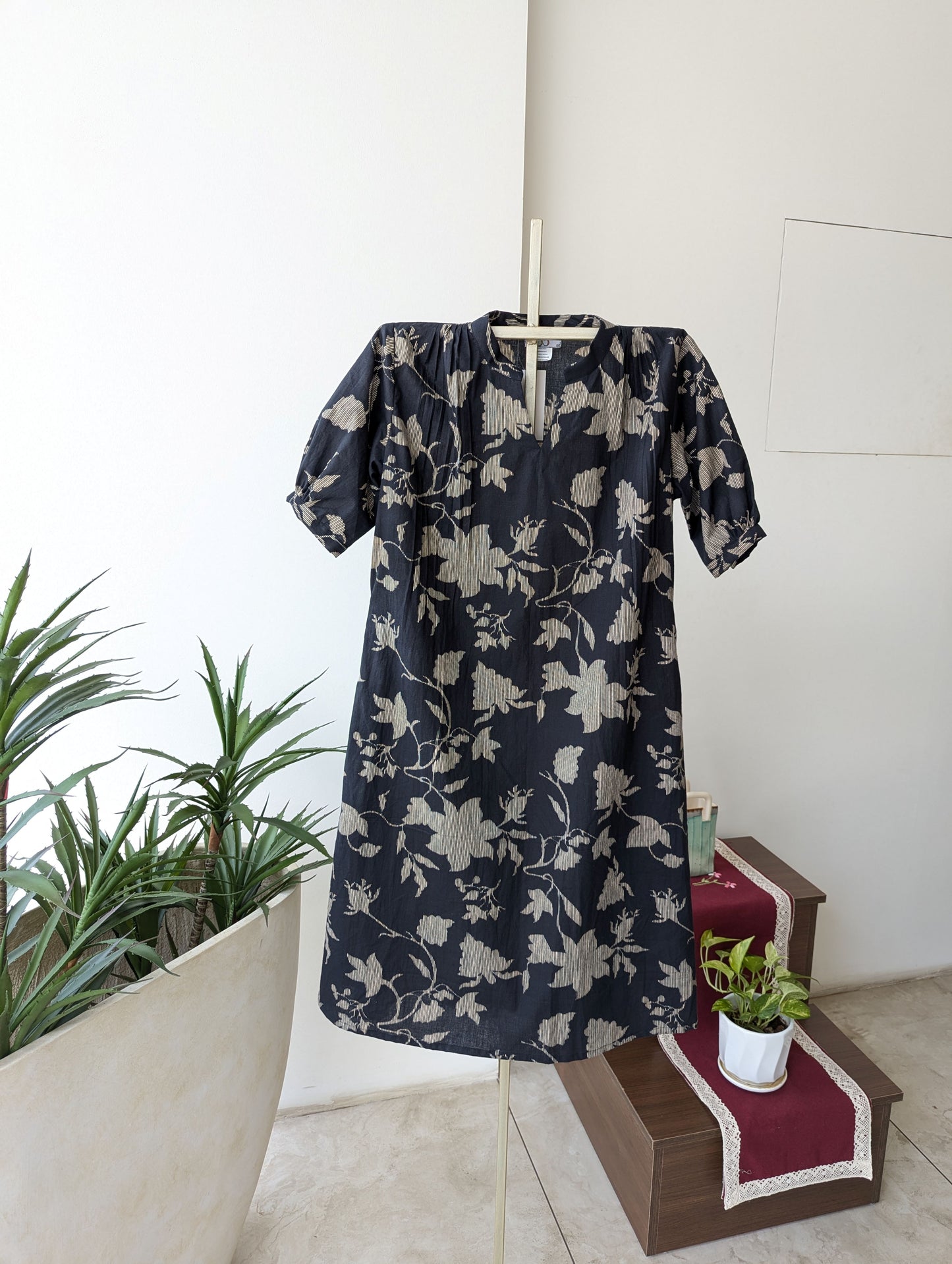 Black Pleated Dress
