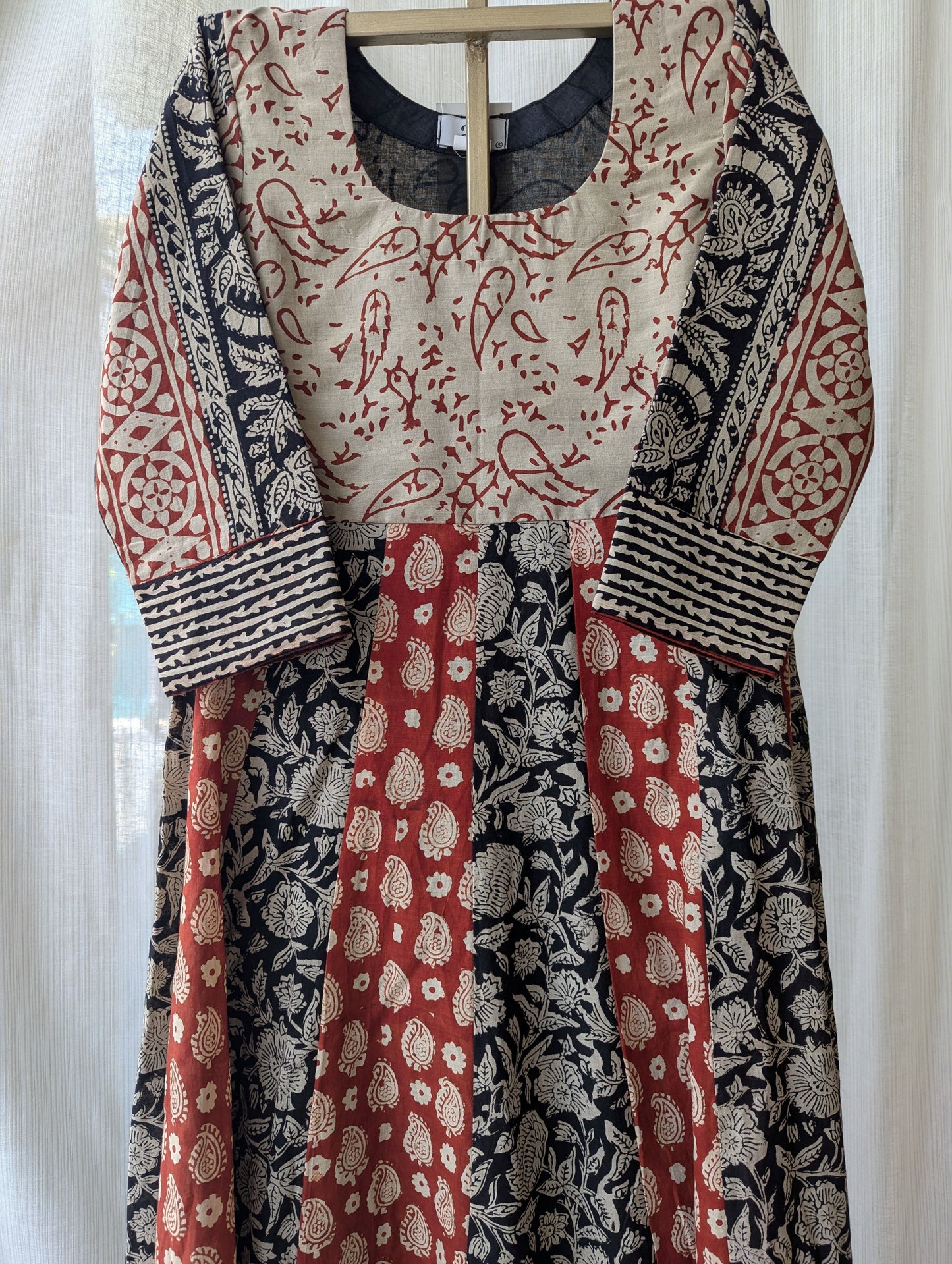 Cotton Panel Cut Dress