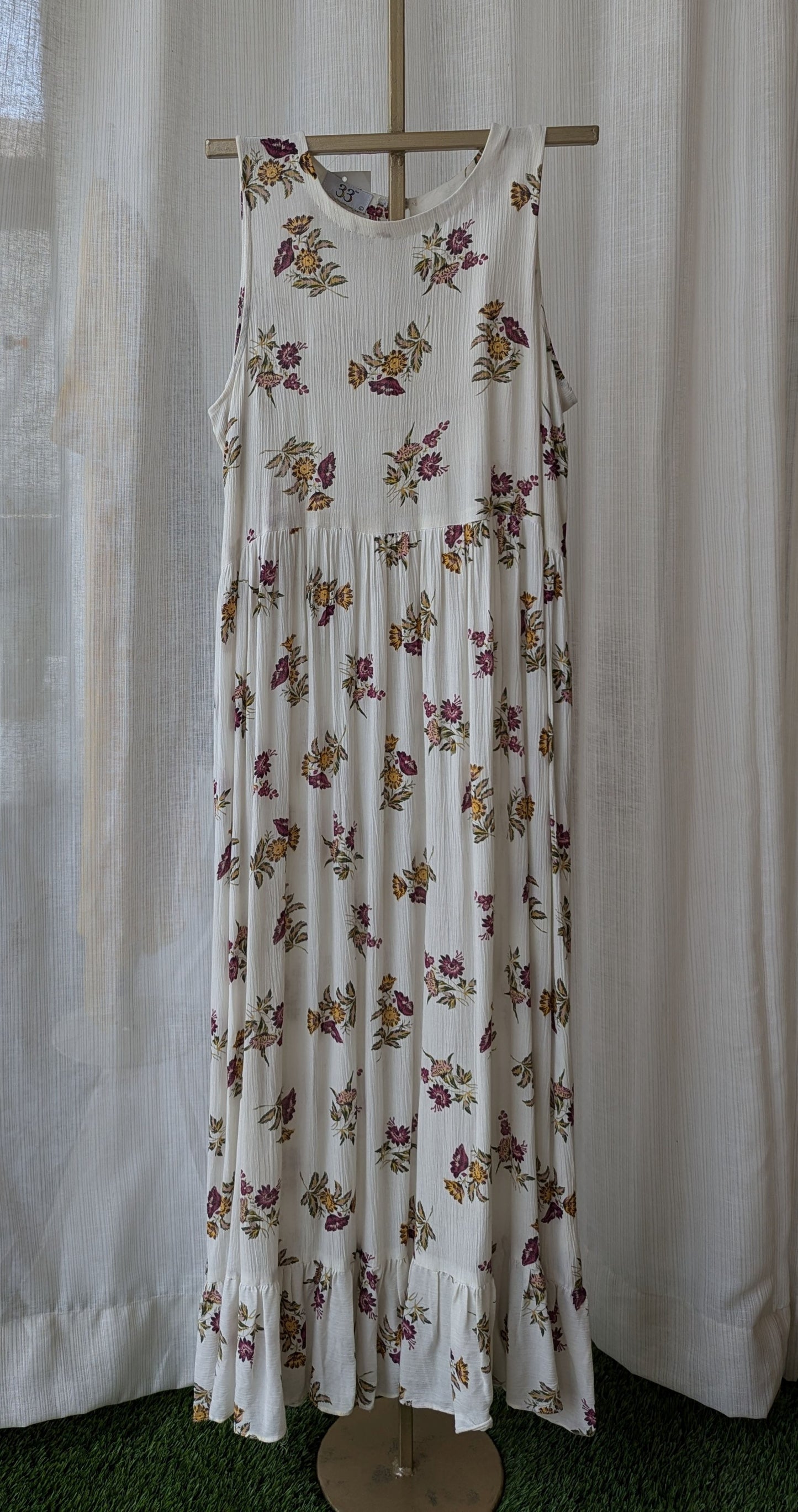 Rayon Floral Print Dress