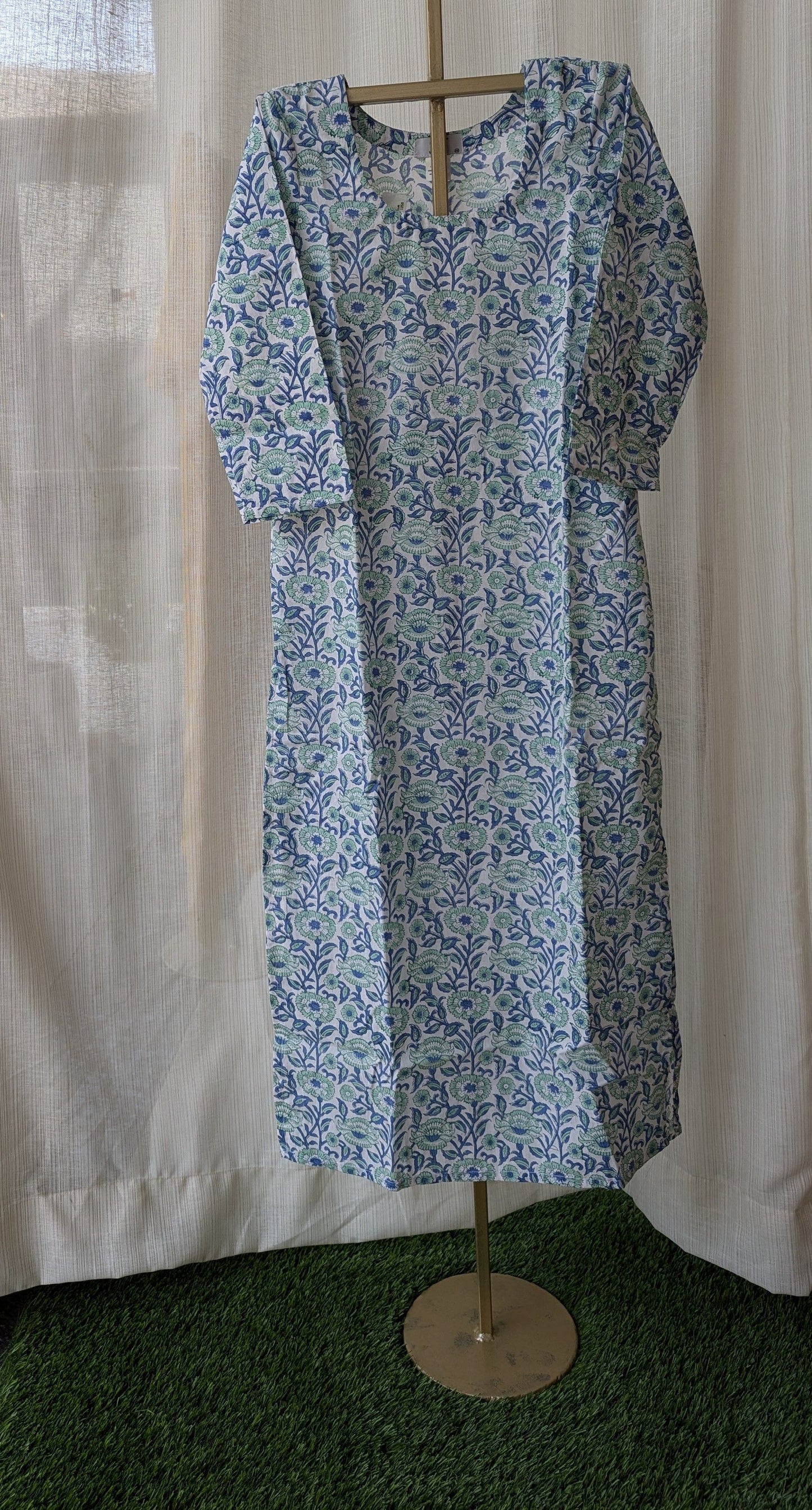 BP White and Blue Kurtis