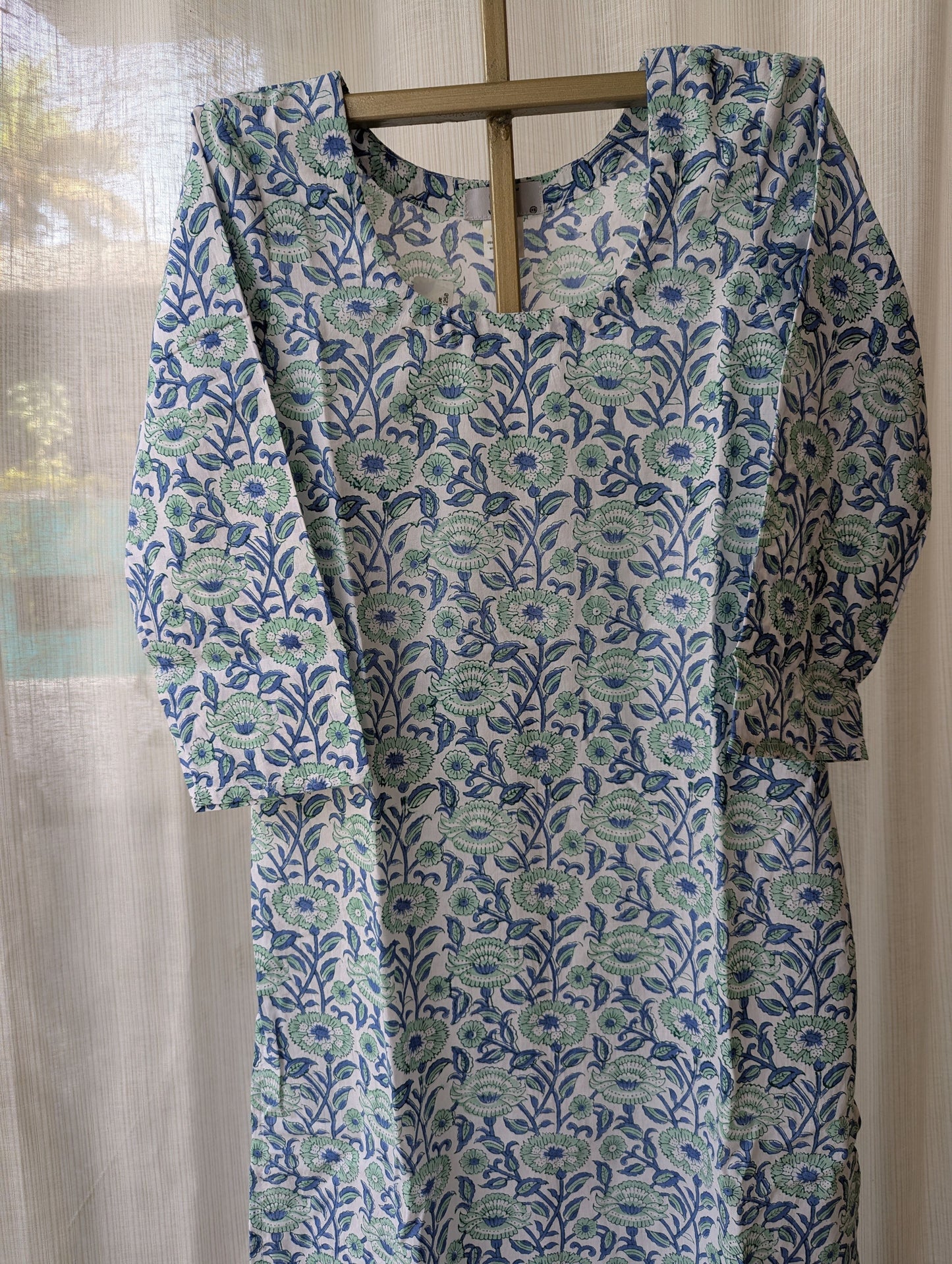 BP White and Blue Kurtis