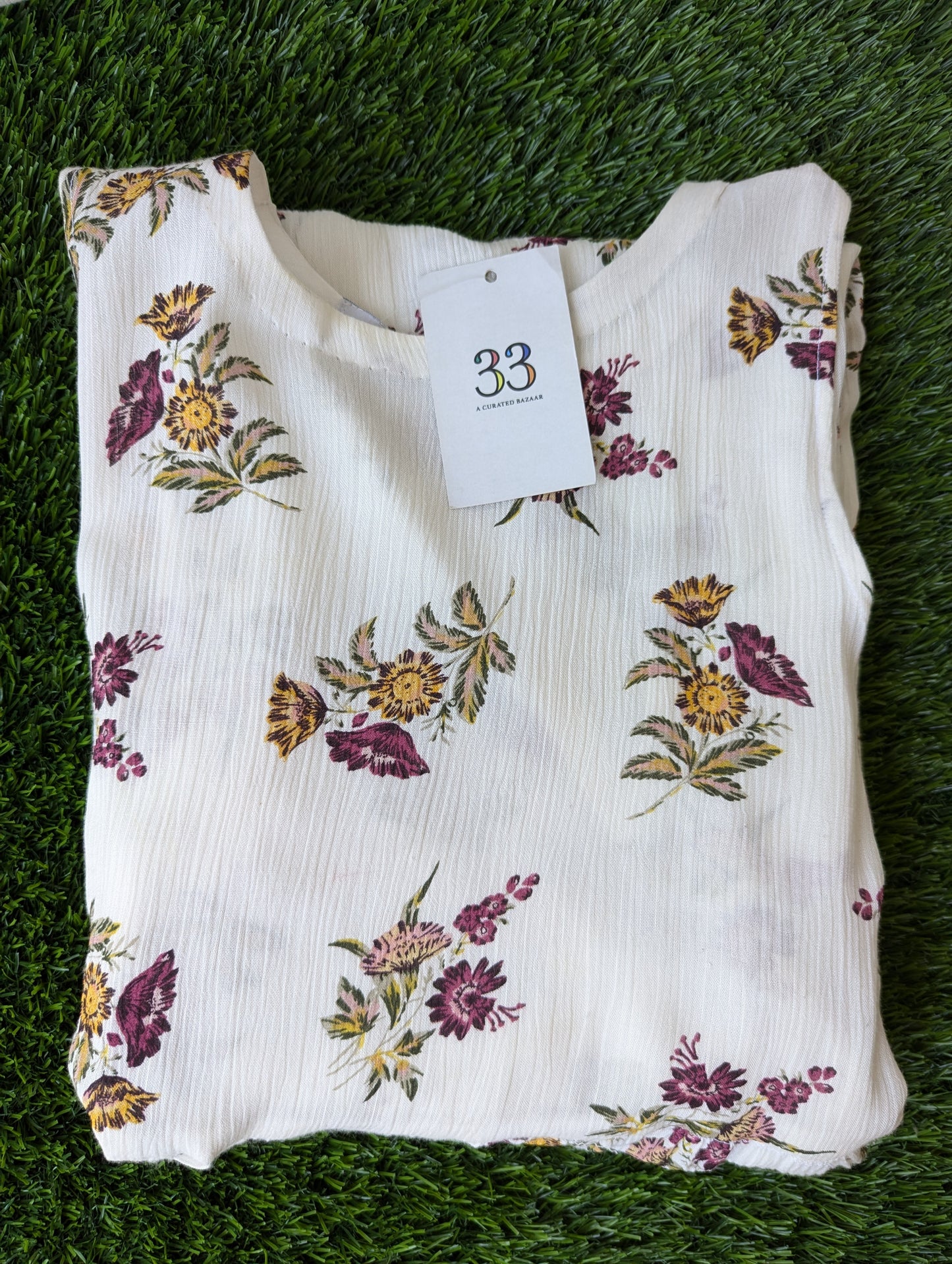 Rayon Floral Print Dress
