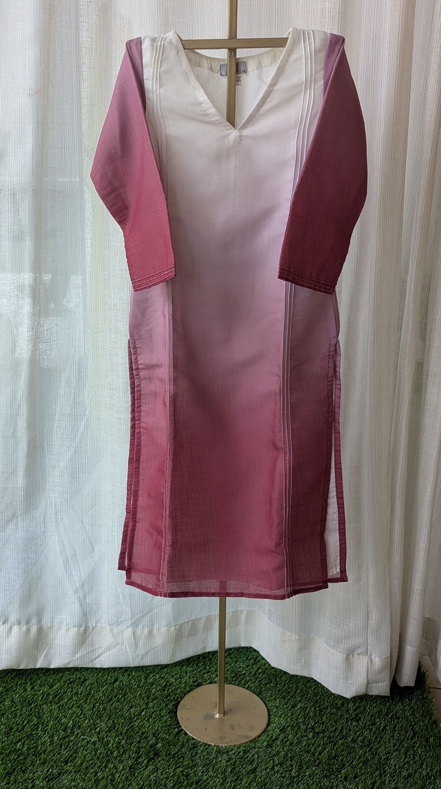 Red Shaded Kurti