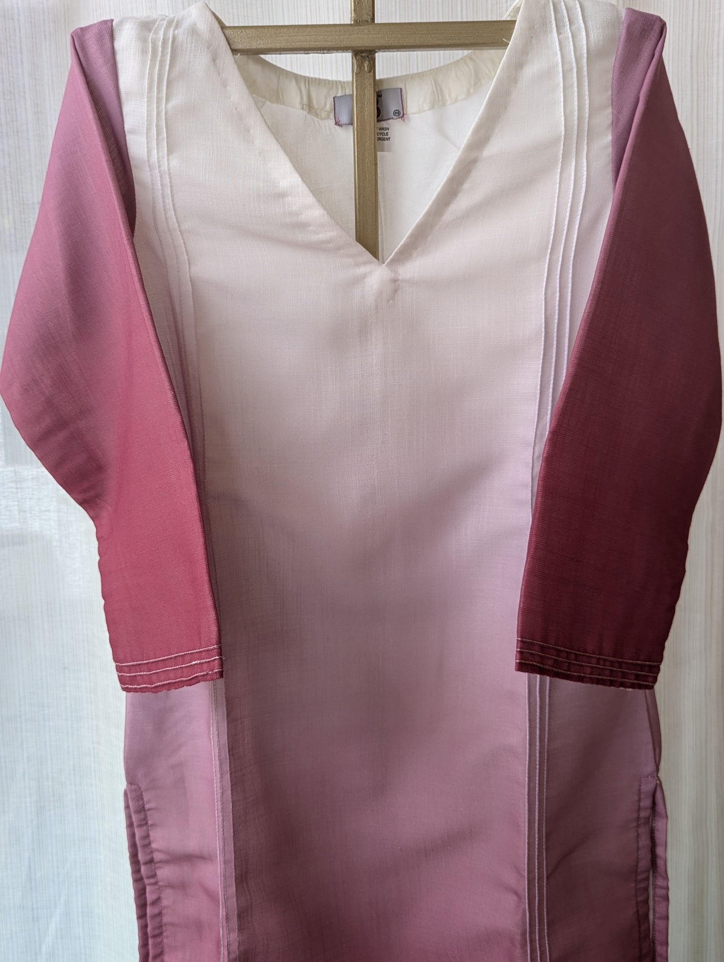 Red Shaded Kurti