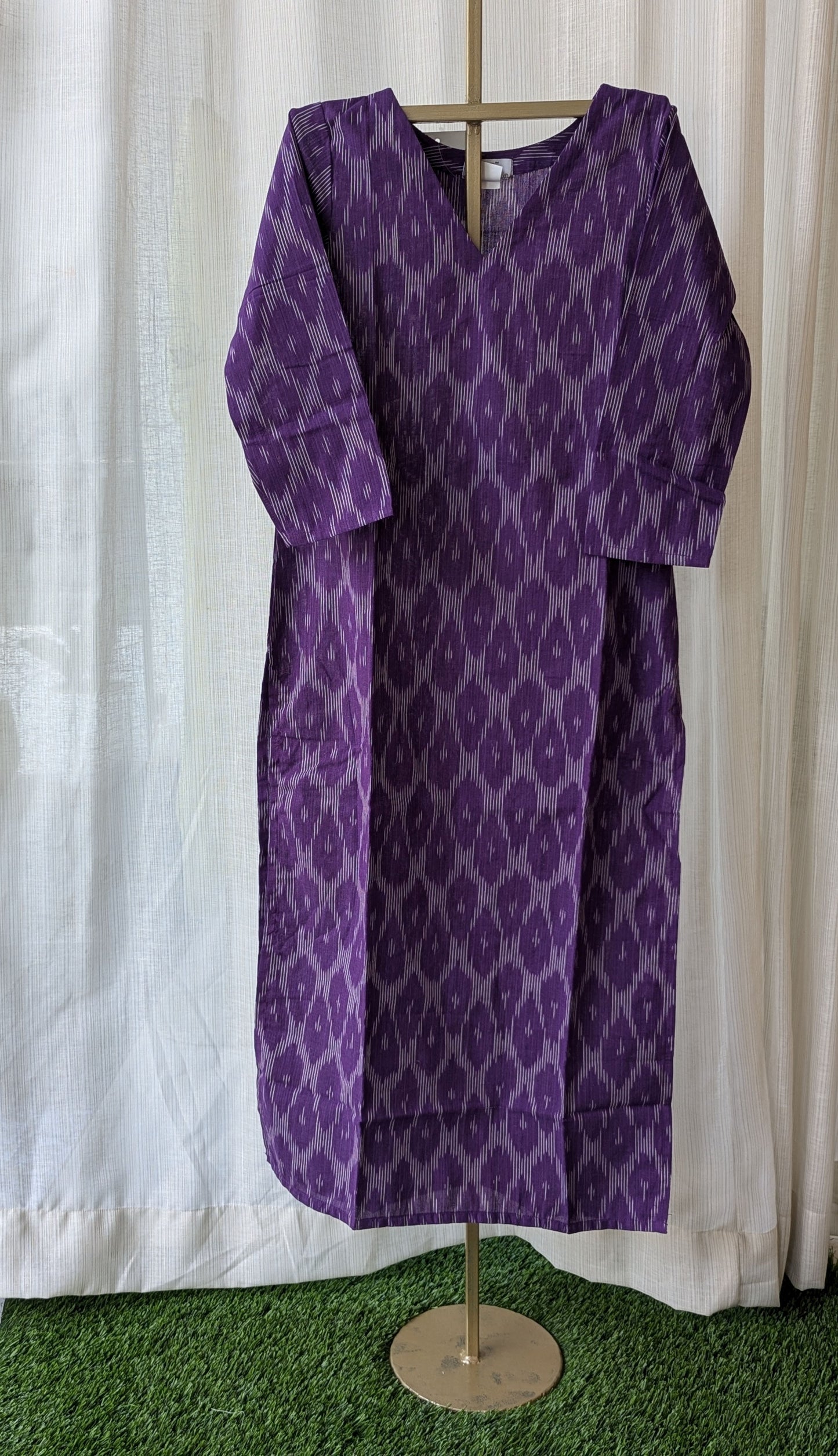 Violet Ikat Kurti