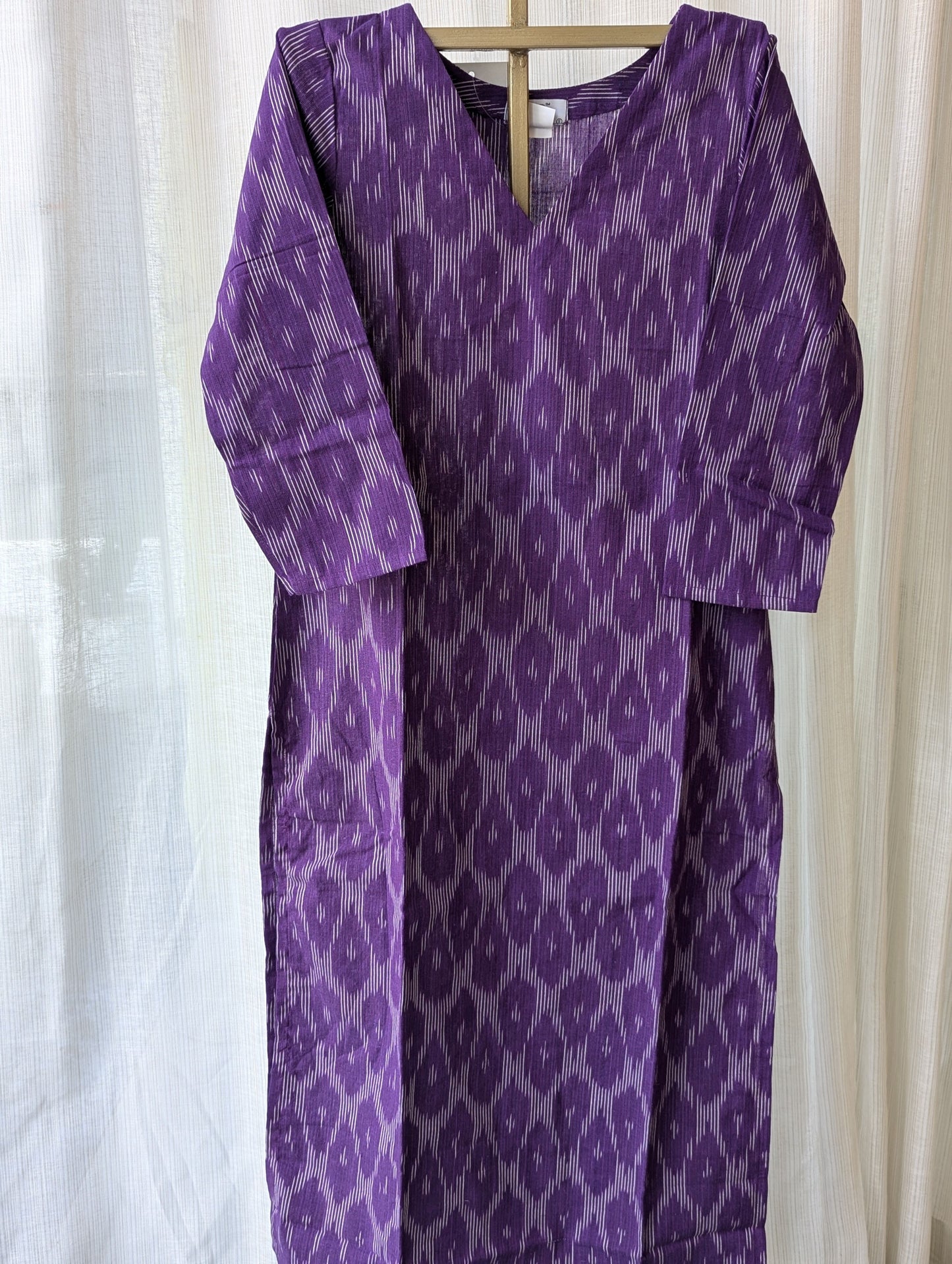 Violet Ikat Kurti