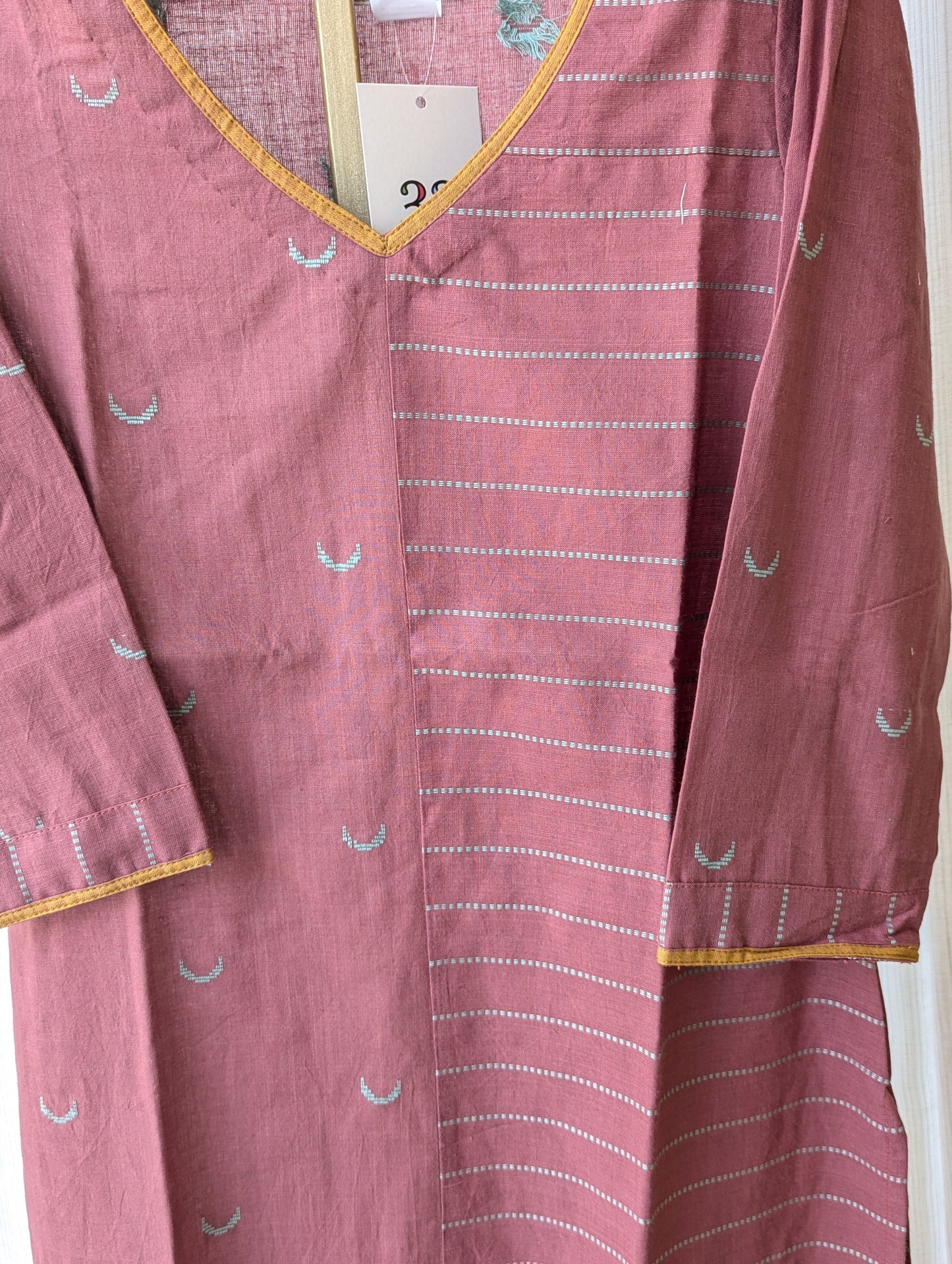 Brick Handloom Cotton Kurti