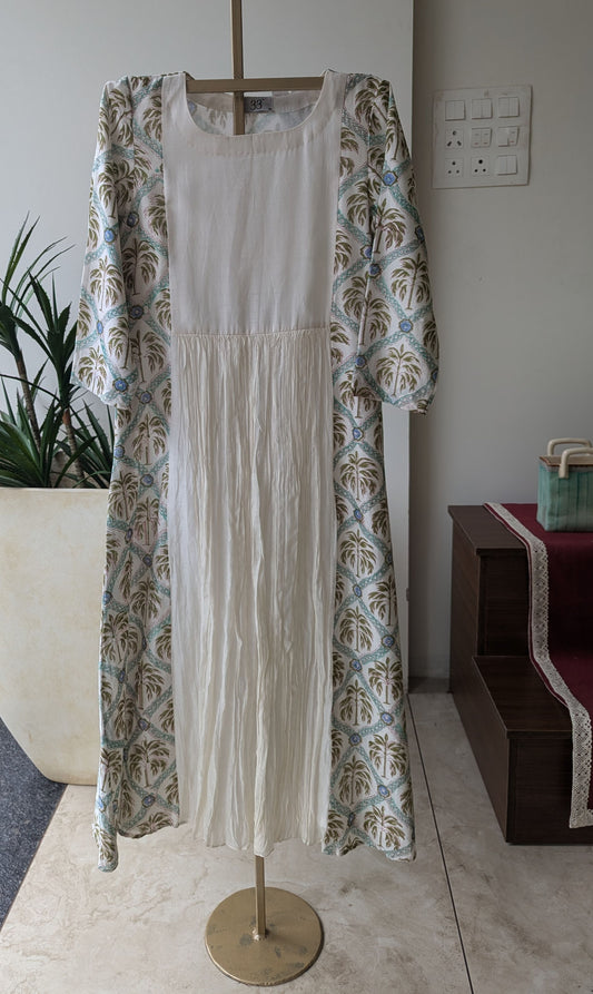 Chanderi Tree Print Dress