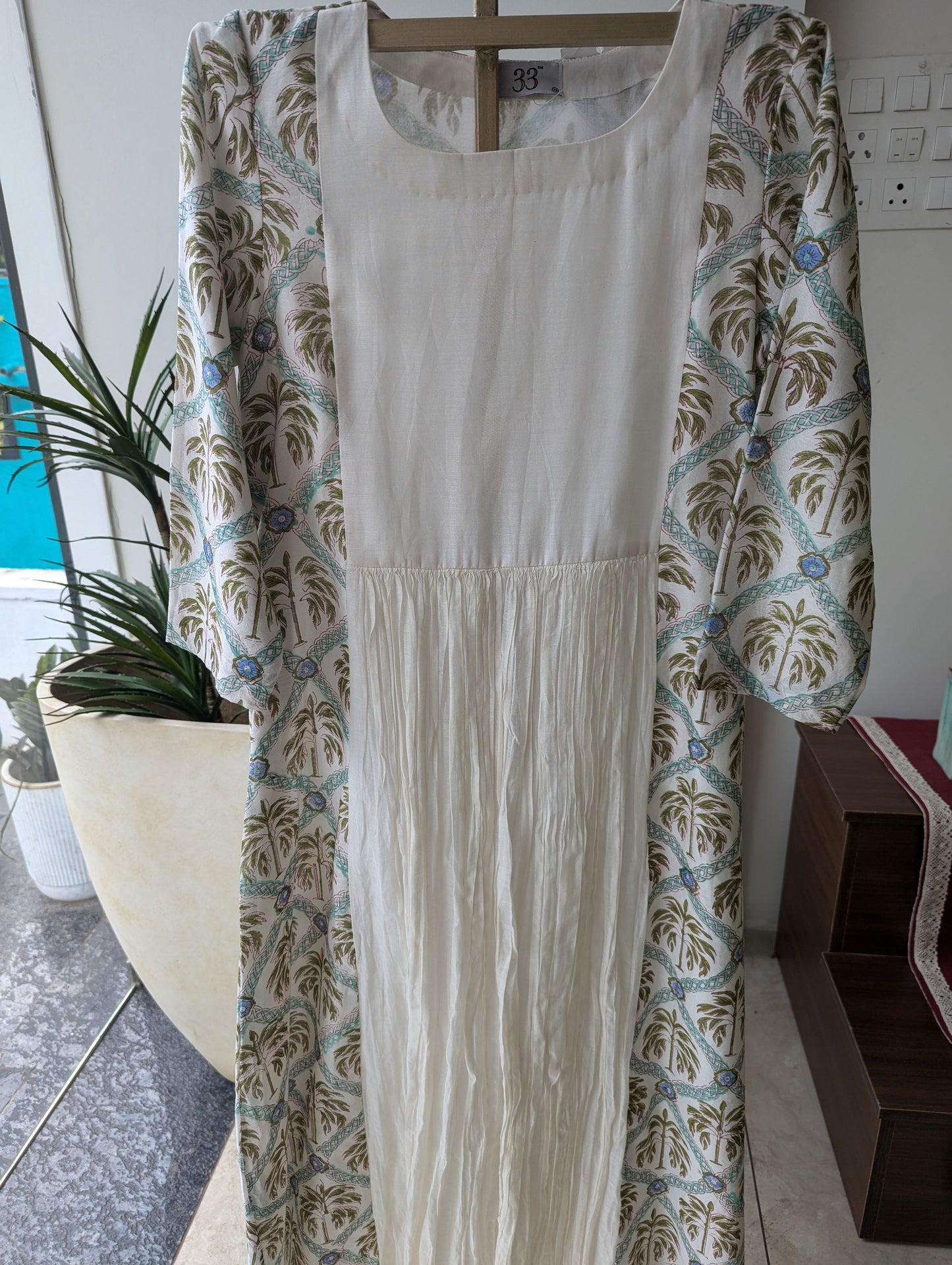 Chanderi Tree Print Dress