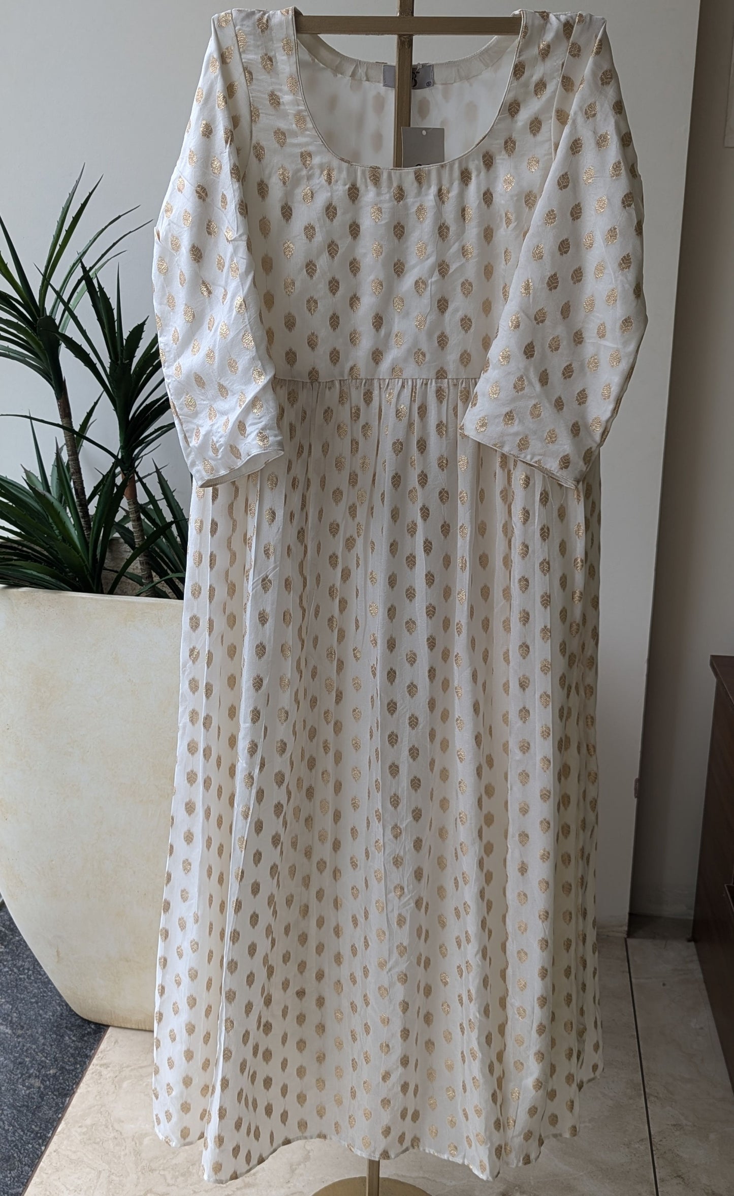 Russian Jacquard Anarkali Dress