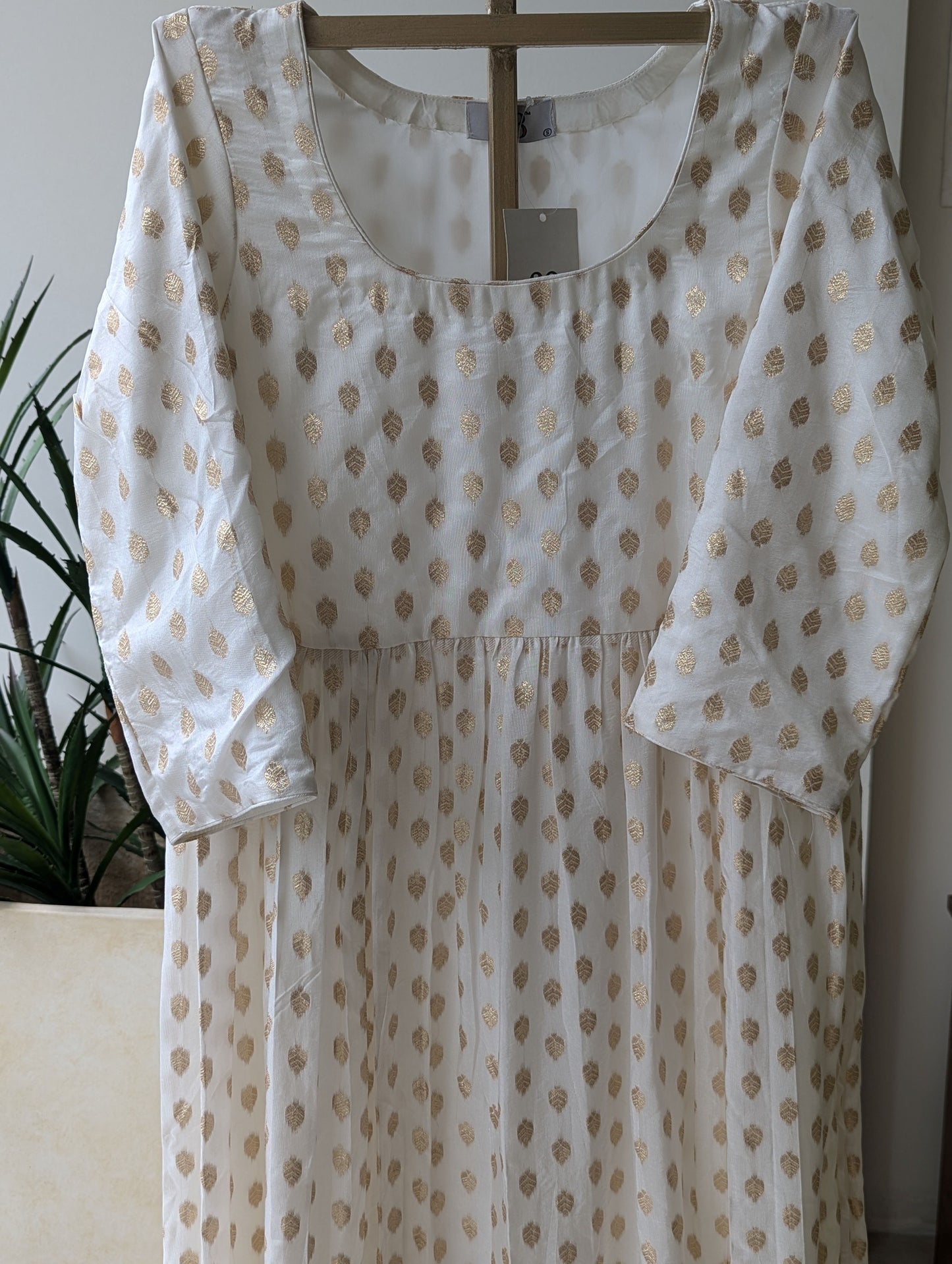 Russian Jacquard Anarkali Dress