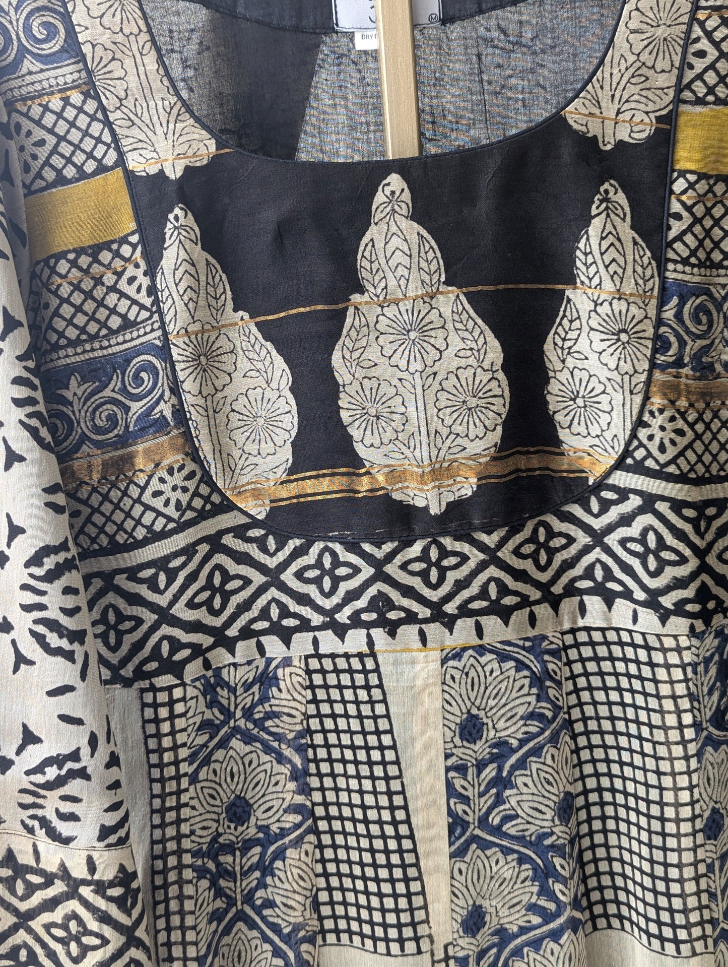 Chanderi Panel Cut Dress