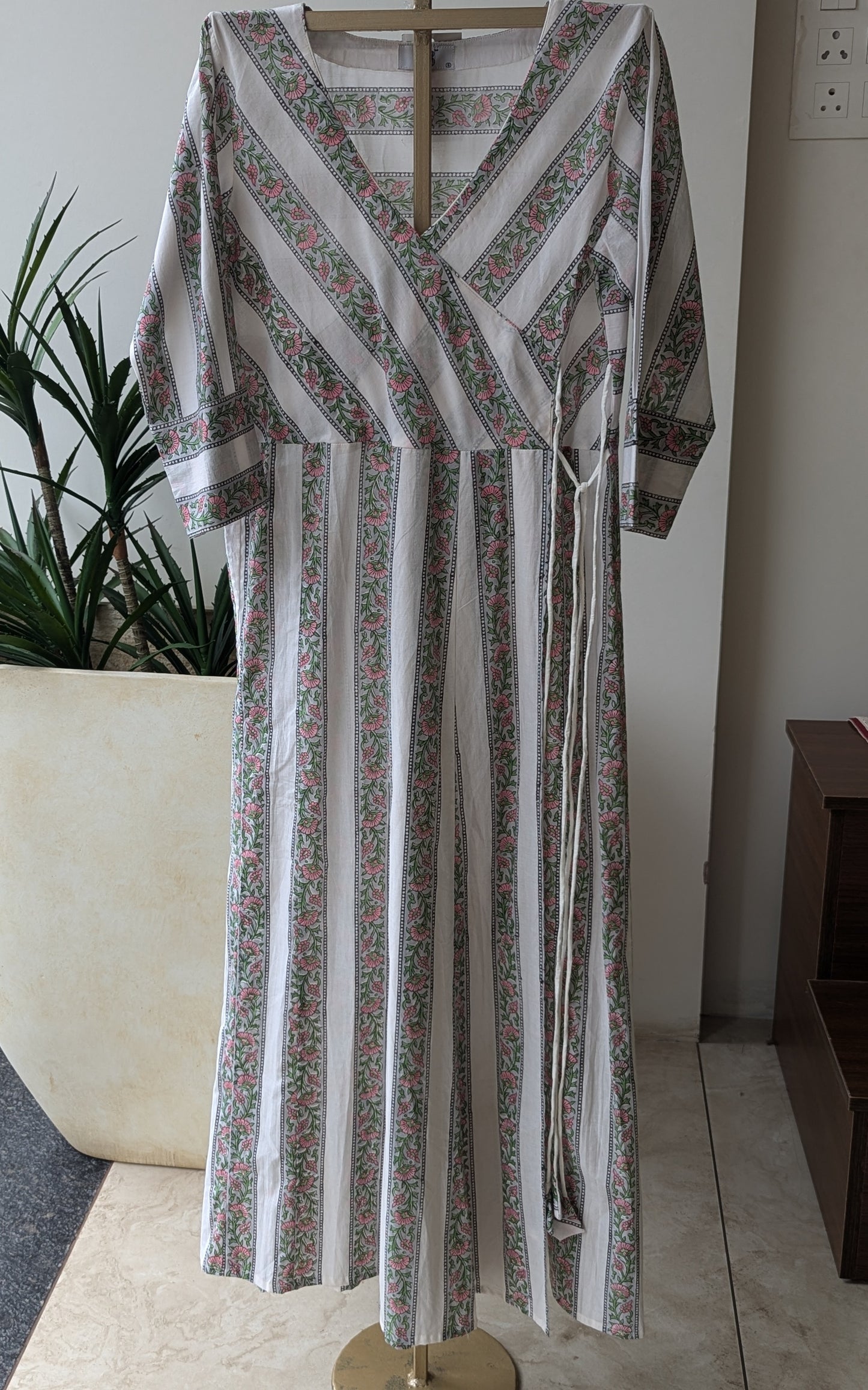 Block Print Stripe Dress