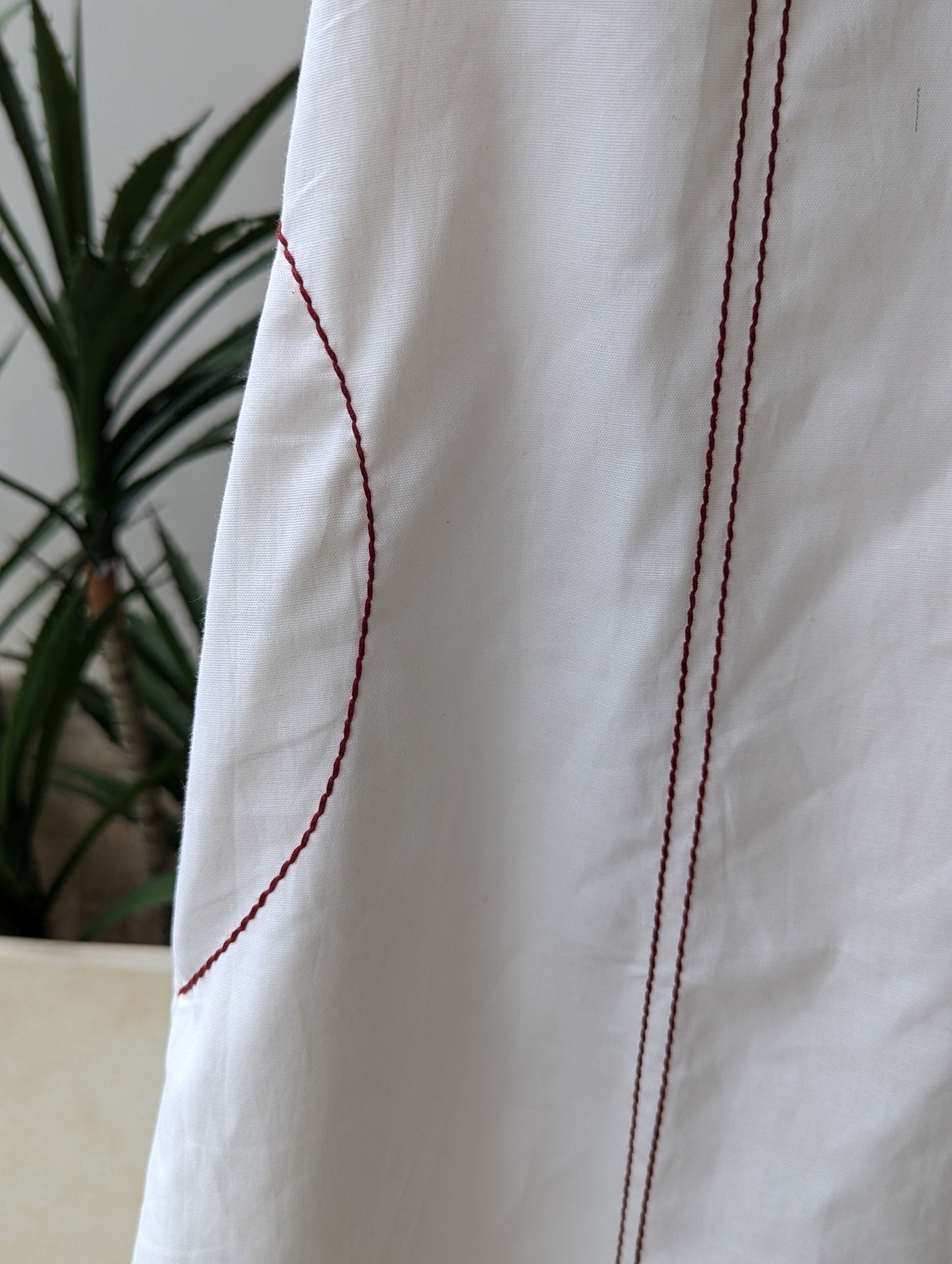 White Hand Embroidery Dress