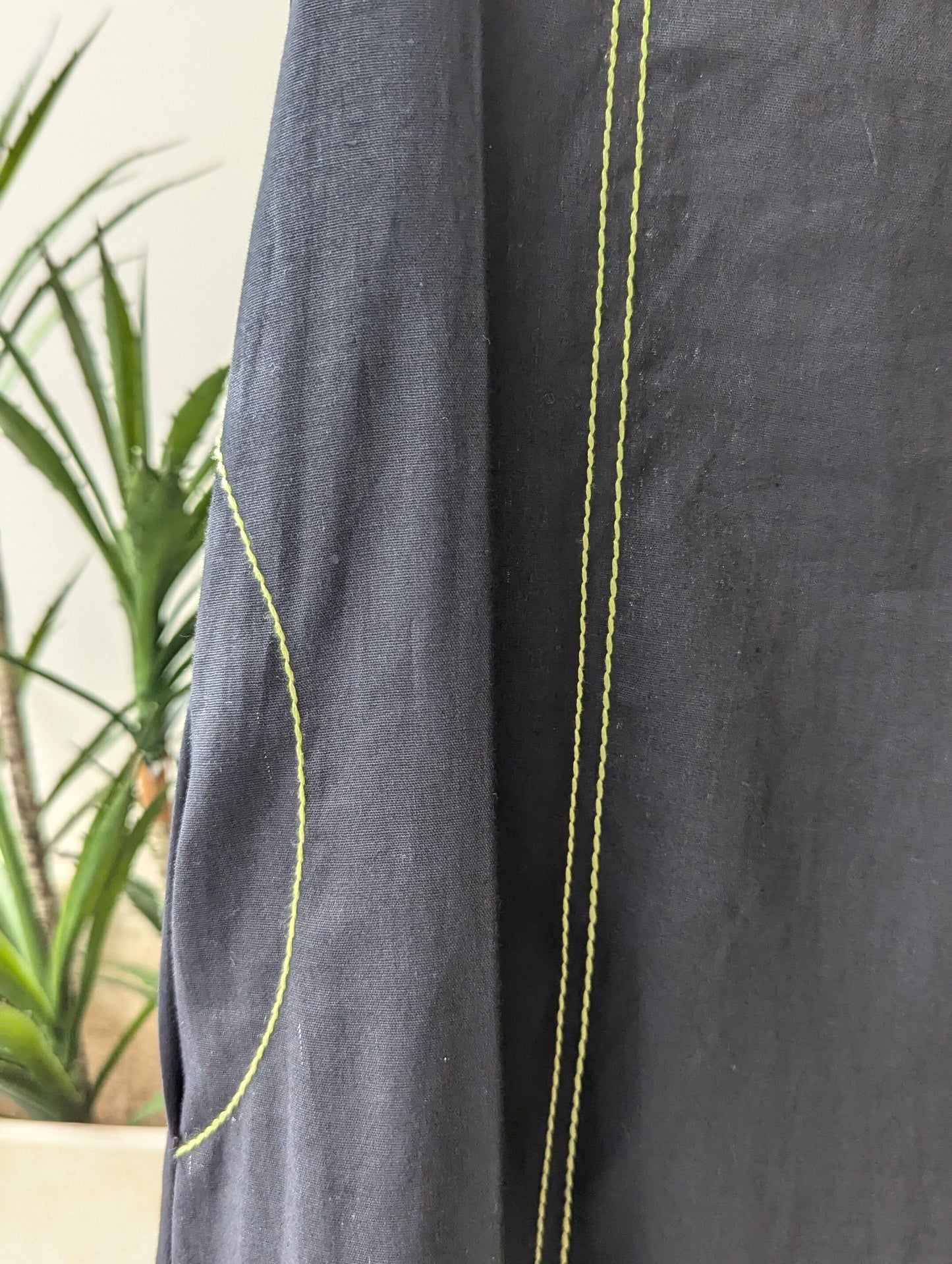 Black + Green Running Dress