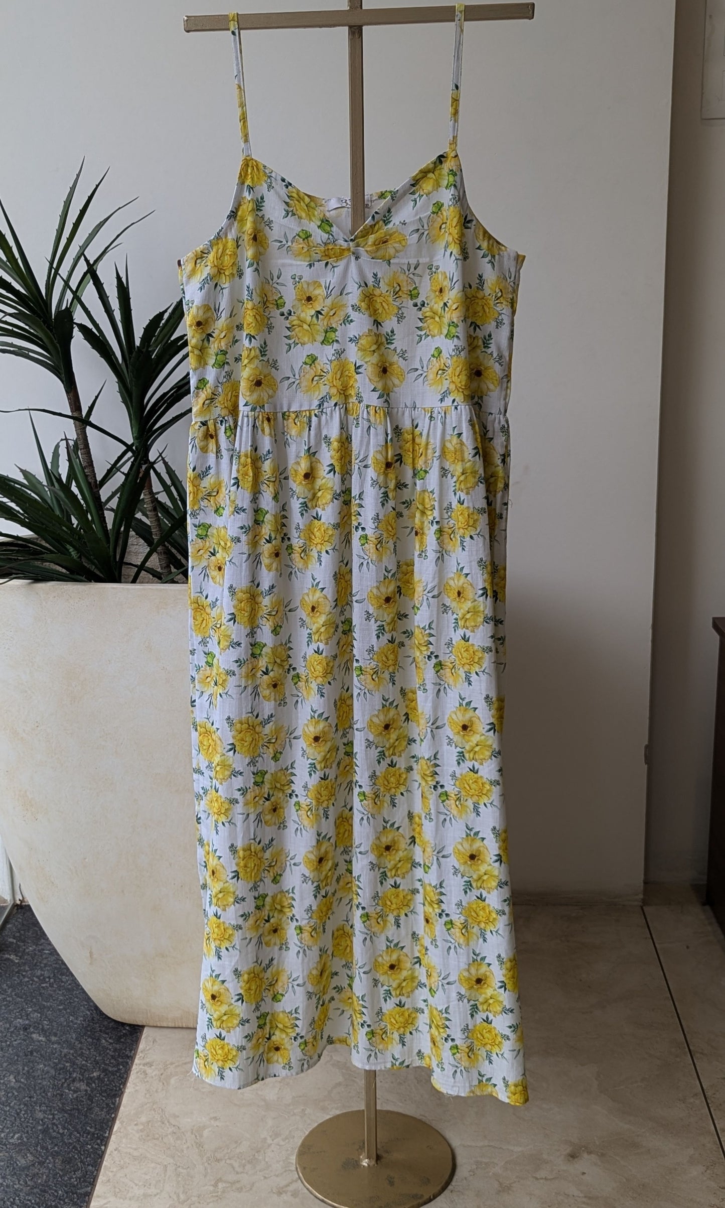 Yellow Floral Dress