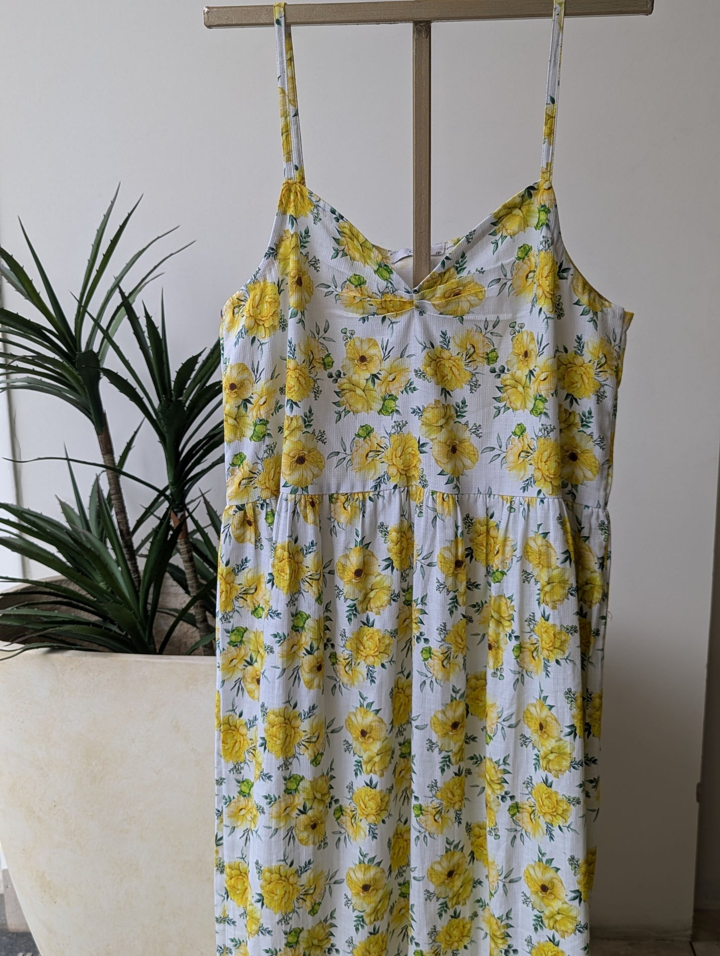 Yellow Floral Dress