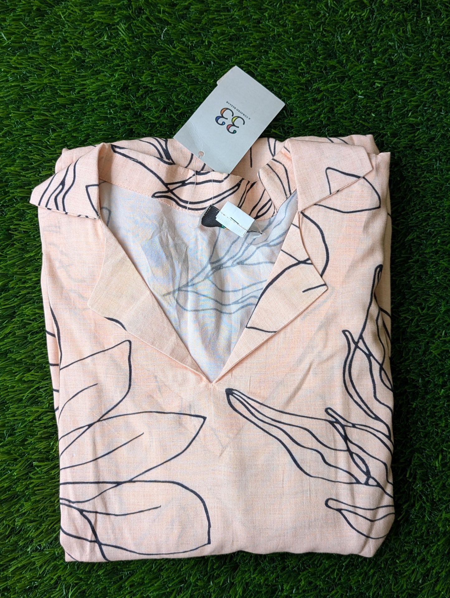 Peach Mulcotton Co-Ord Set