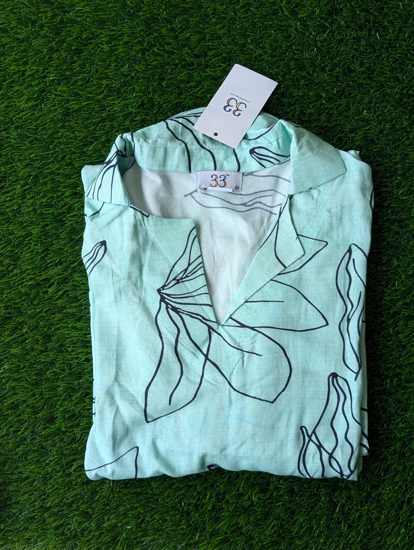 Mint Green Mul Cotton Co-Ord Set