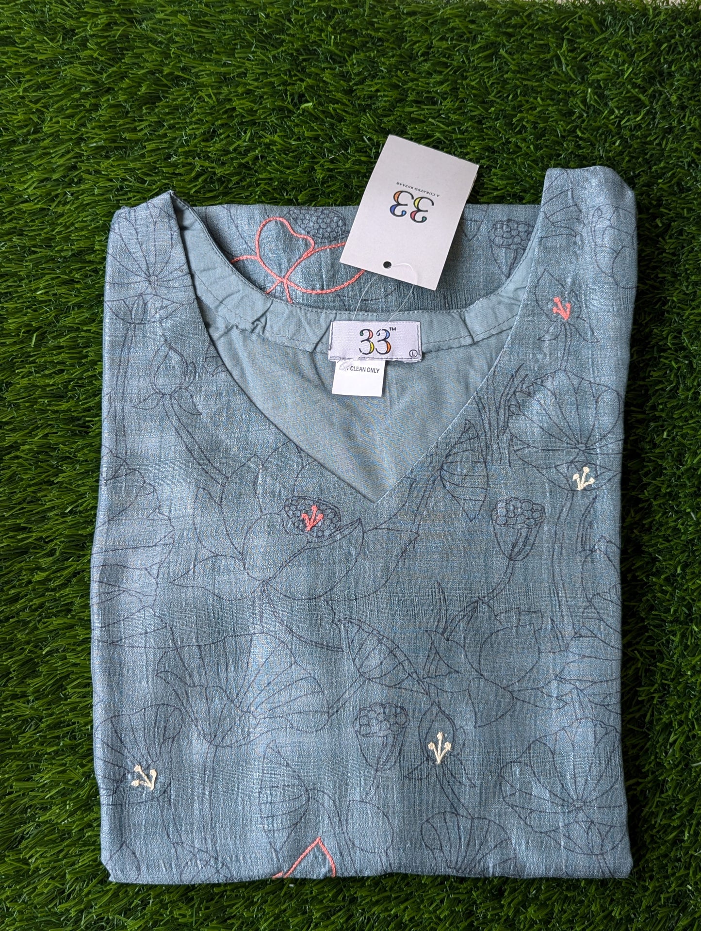 Semi Tussar Kurti