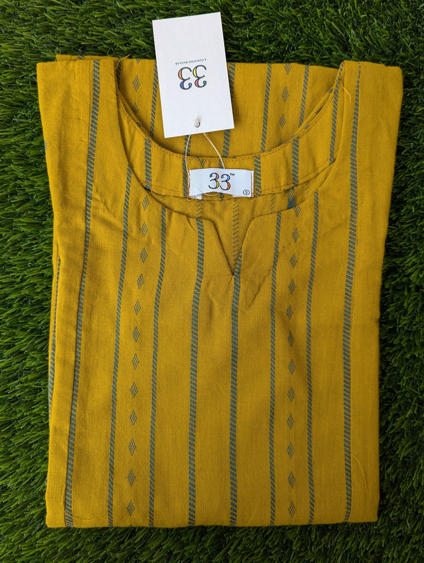 Hloom Kurti Mustard Yellow