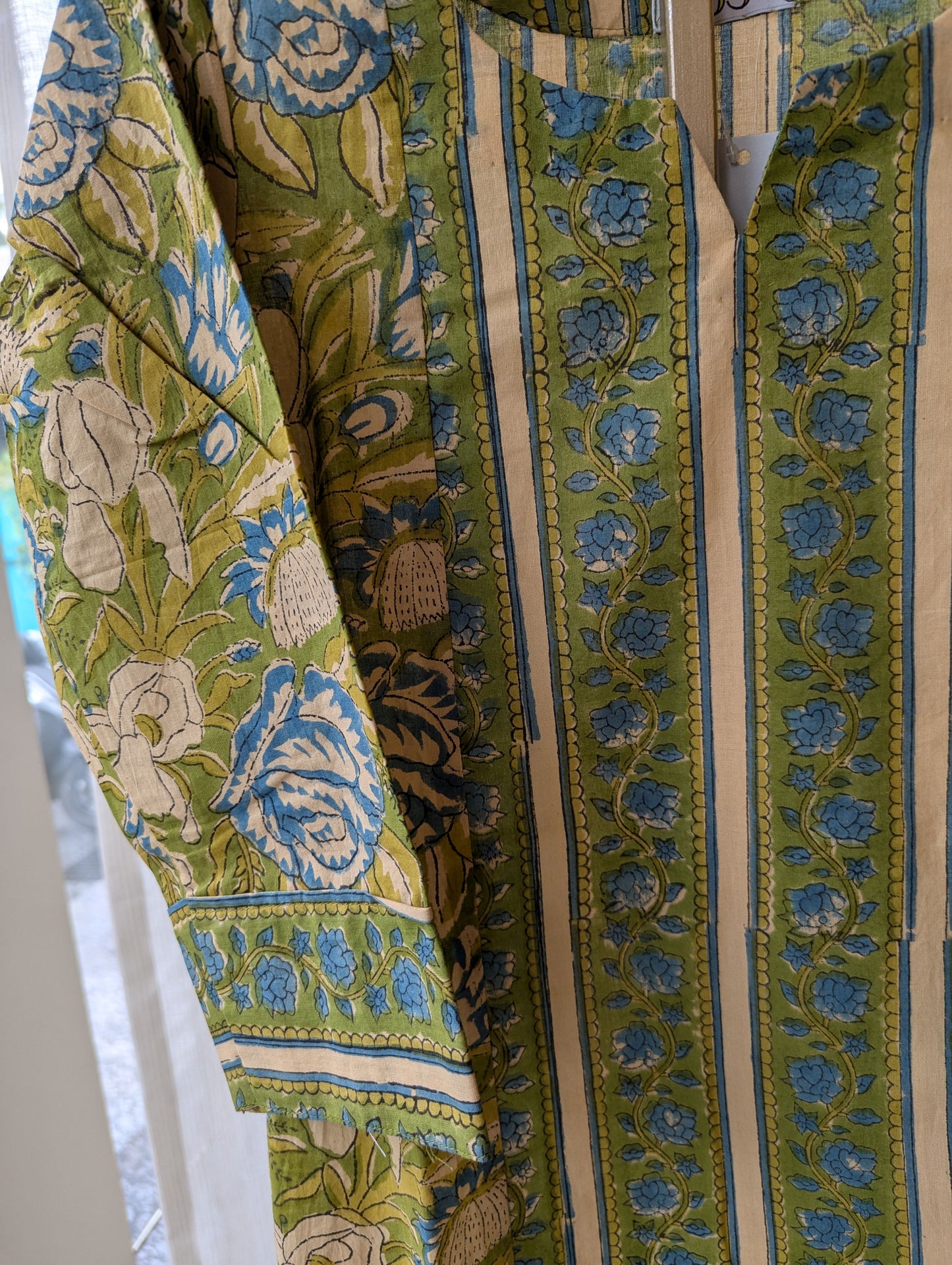 Cotton Green 3 Panel Kurti