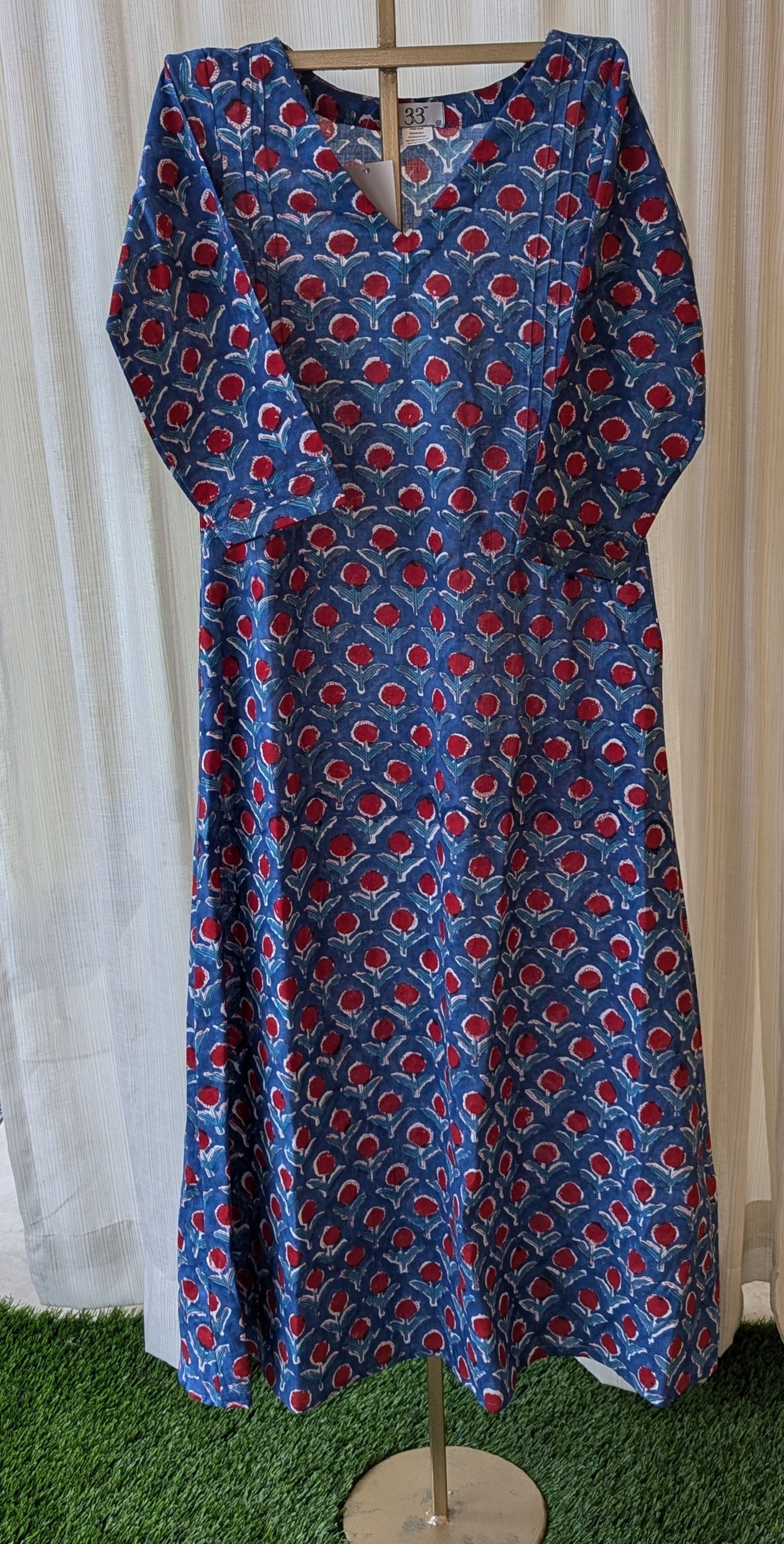 Blue And Red Co-Ord Set