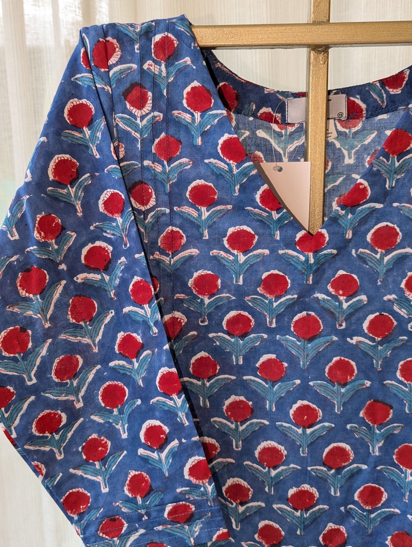 Blue And Red Co-Ord Set
