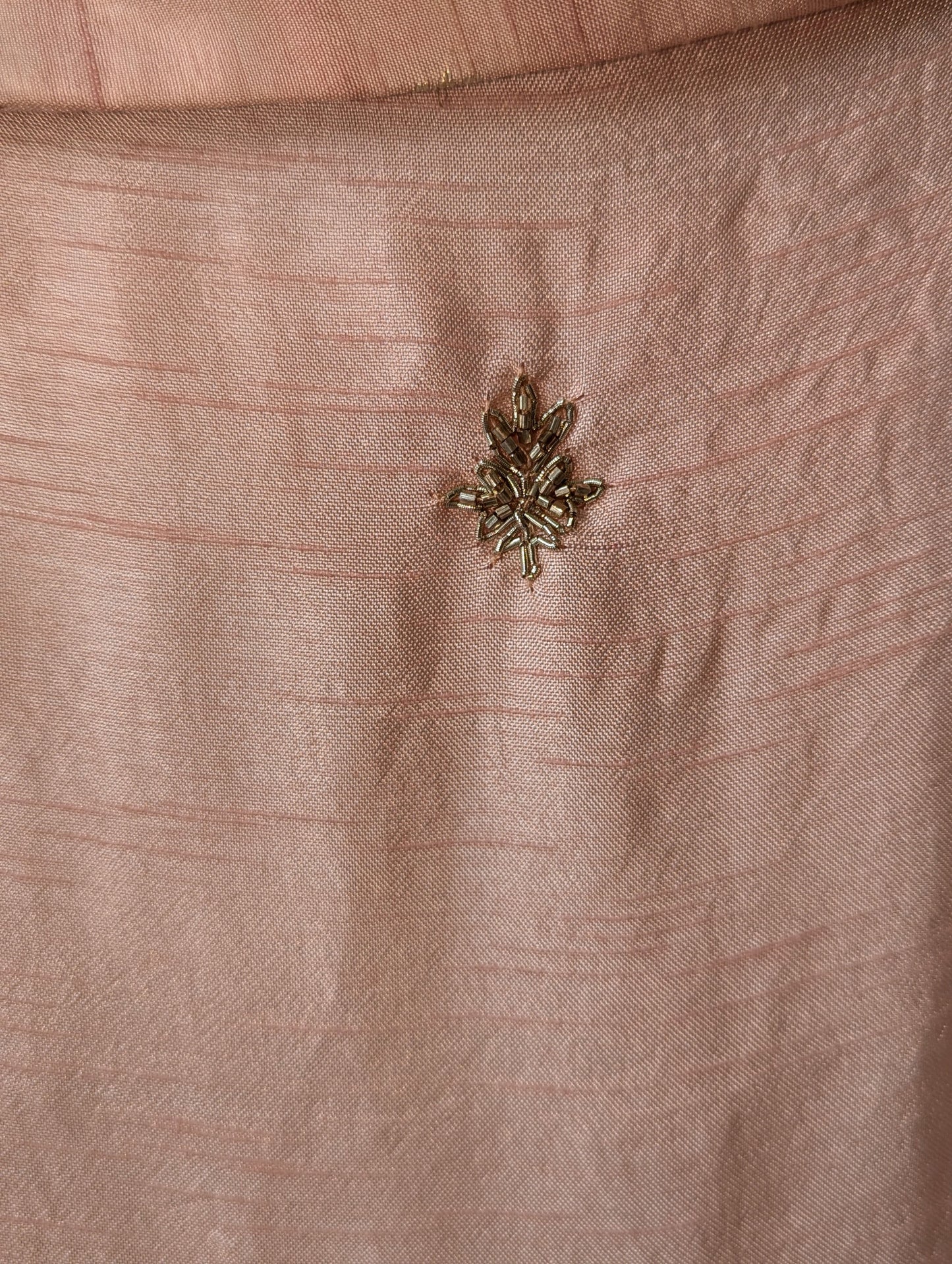 Dola Silk Peach Semi Party Wear Aline Top