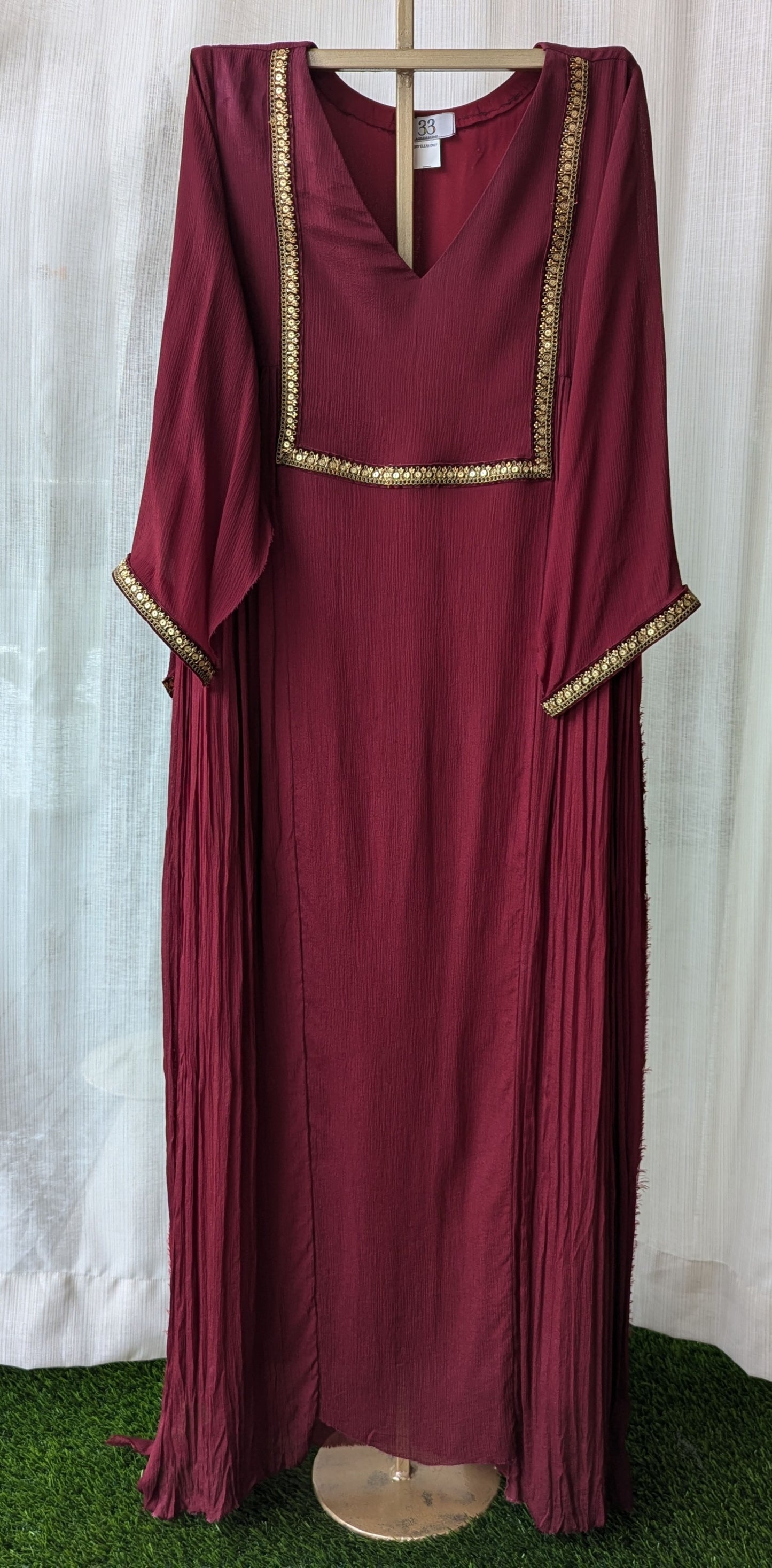 Chinnon Semi party Wear Red Lace Kurti