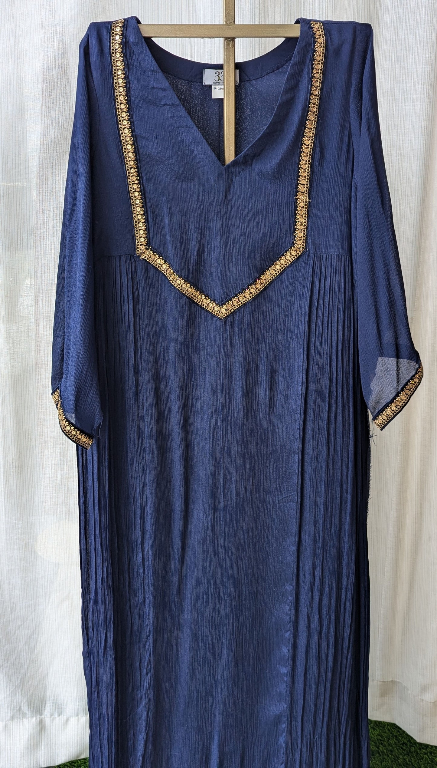 Chinnon Semi Partwear Navy Blue Kurti
