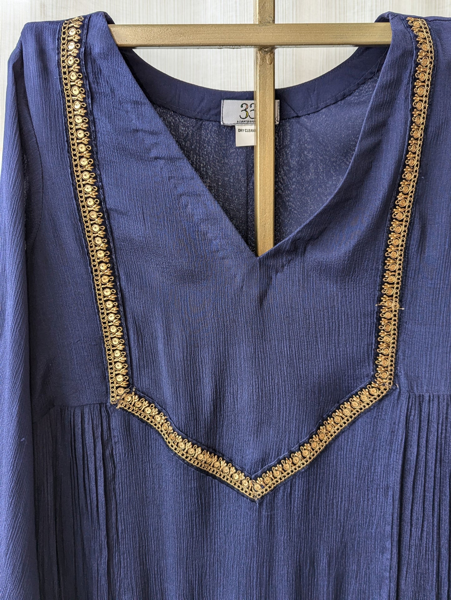 Chinnon Semi Partwear Navy Blue Kurti