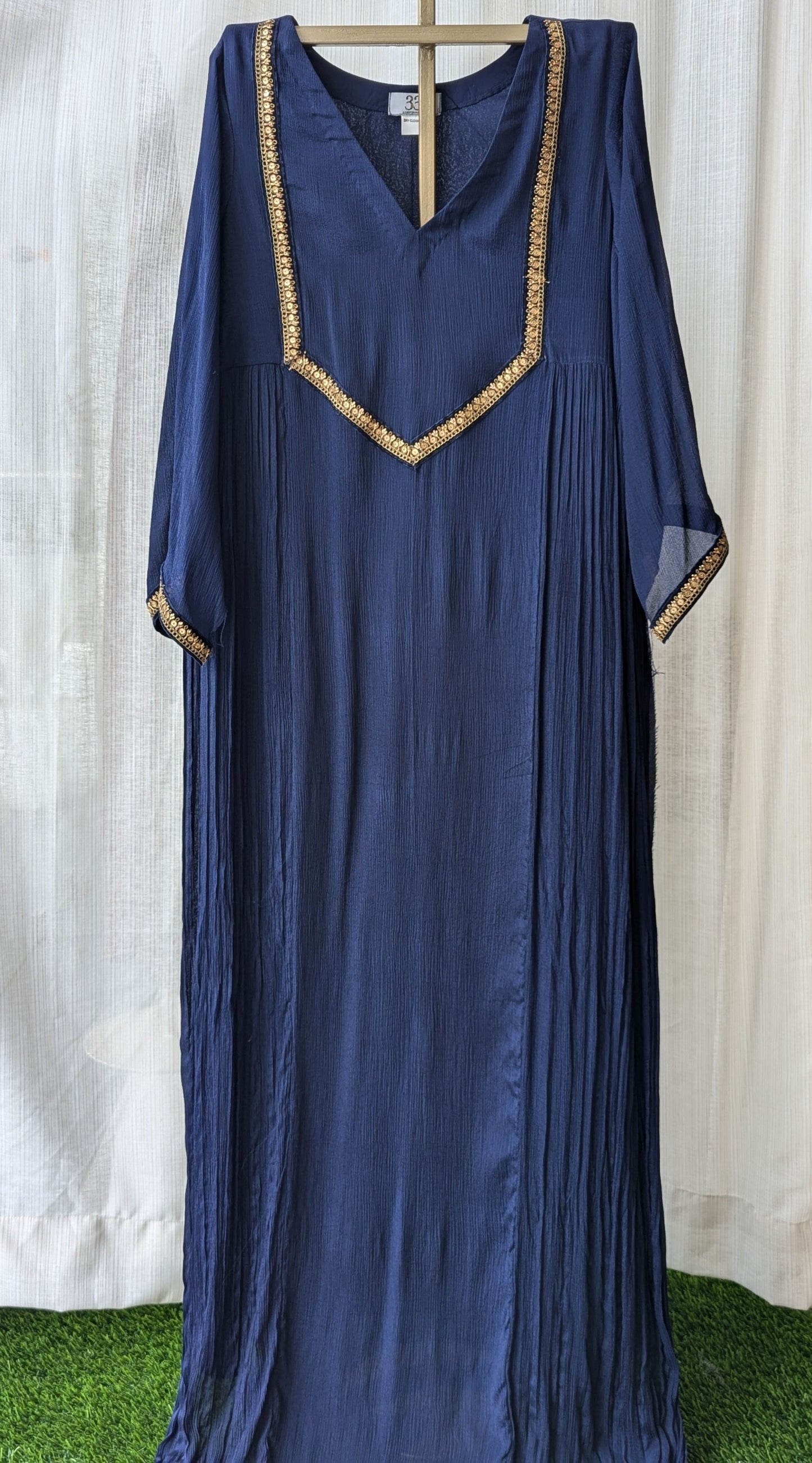 Chinnon Semi Partwear Navy Blue Kurti