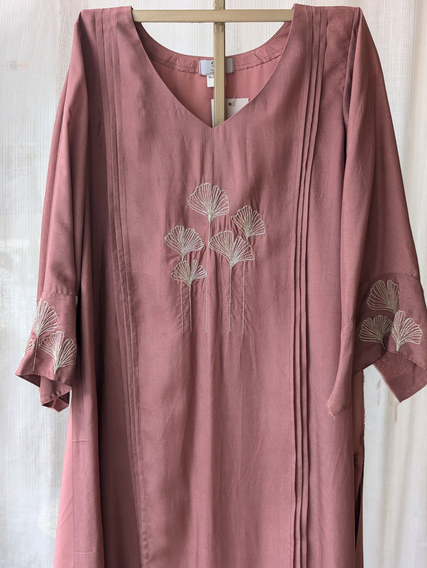 Uppada Silk Onion Pink Semi Party Wear Top