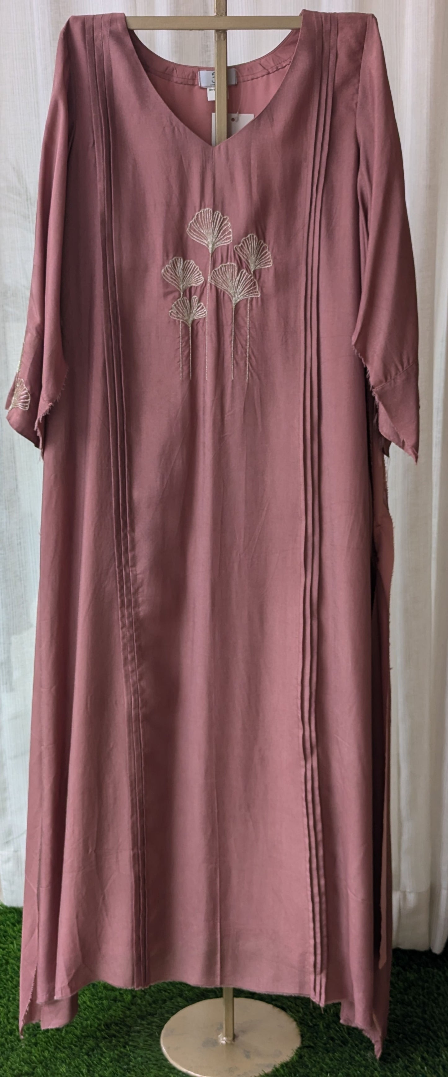 Uppada Silk Onion Pink Semi Party Wear Top