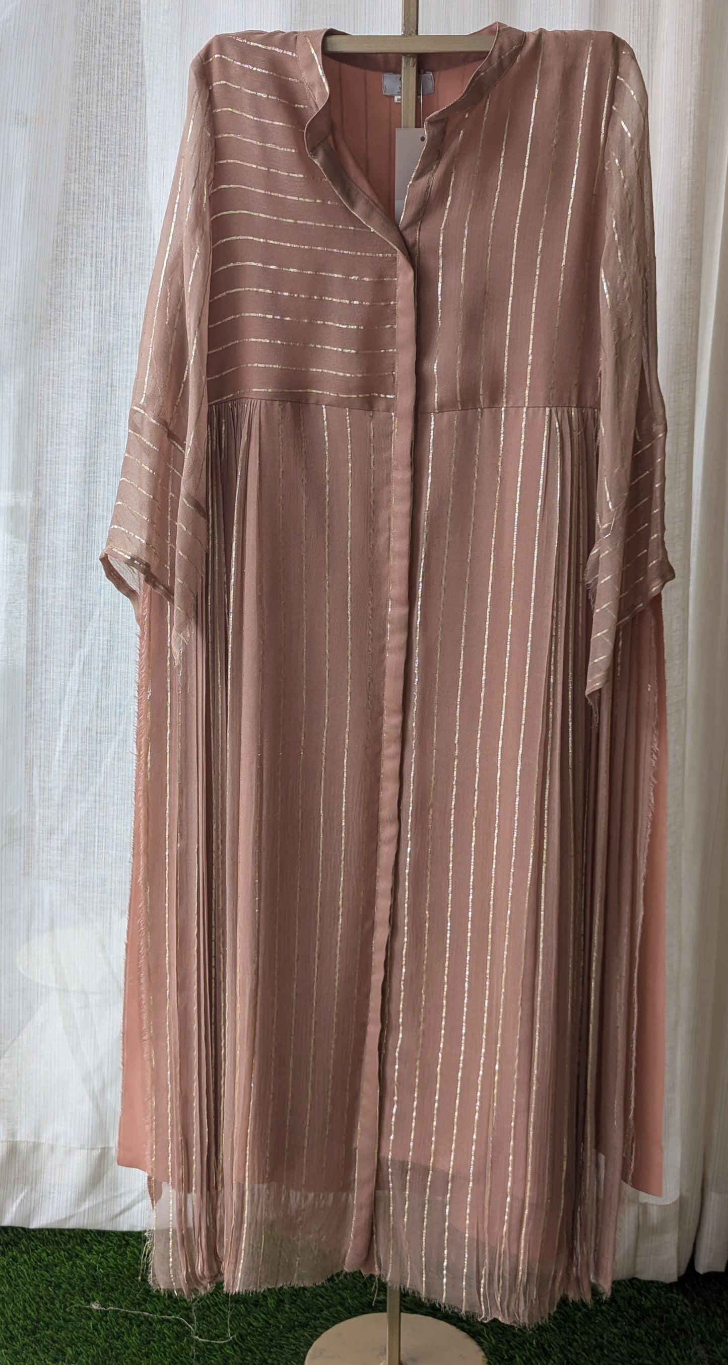 Lurex Stripe Semi Party Wear Top