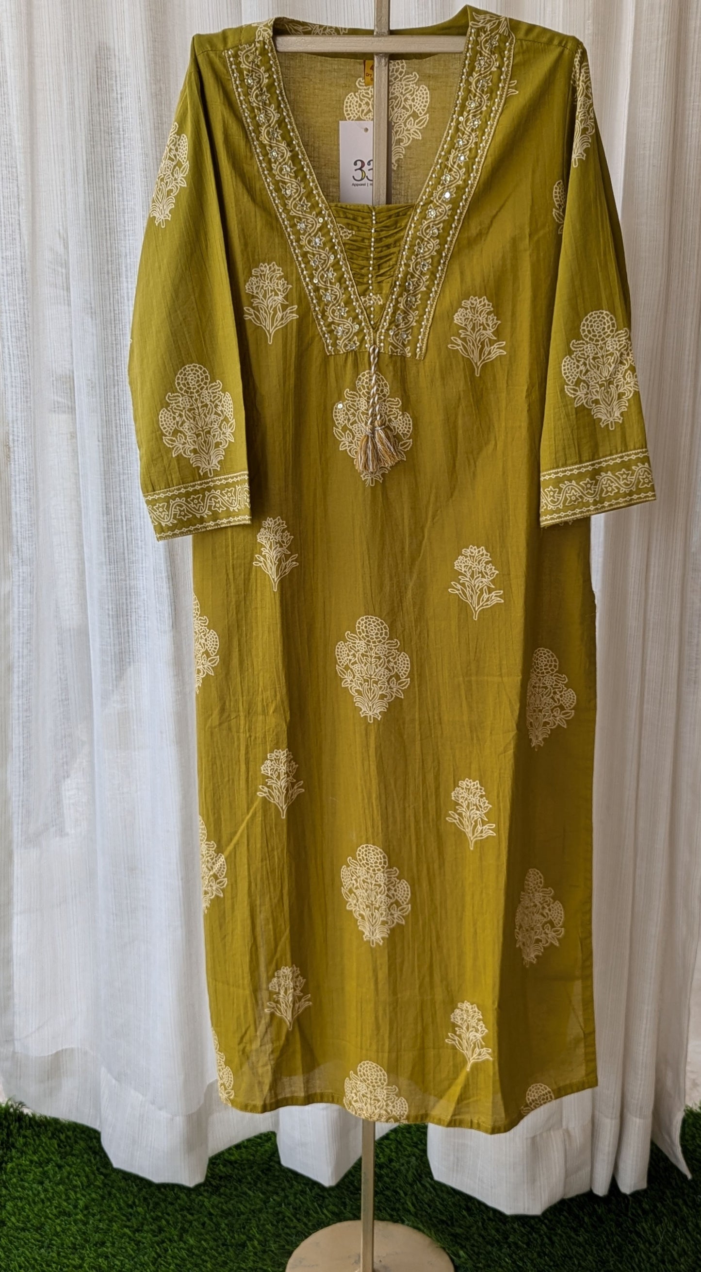 Lemon Green Three Pieces Set