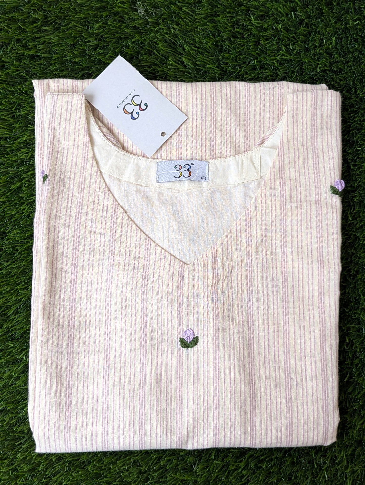 Chiku Embr Hloom Cotton Kurti
