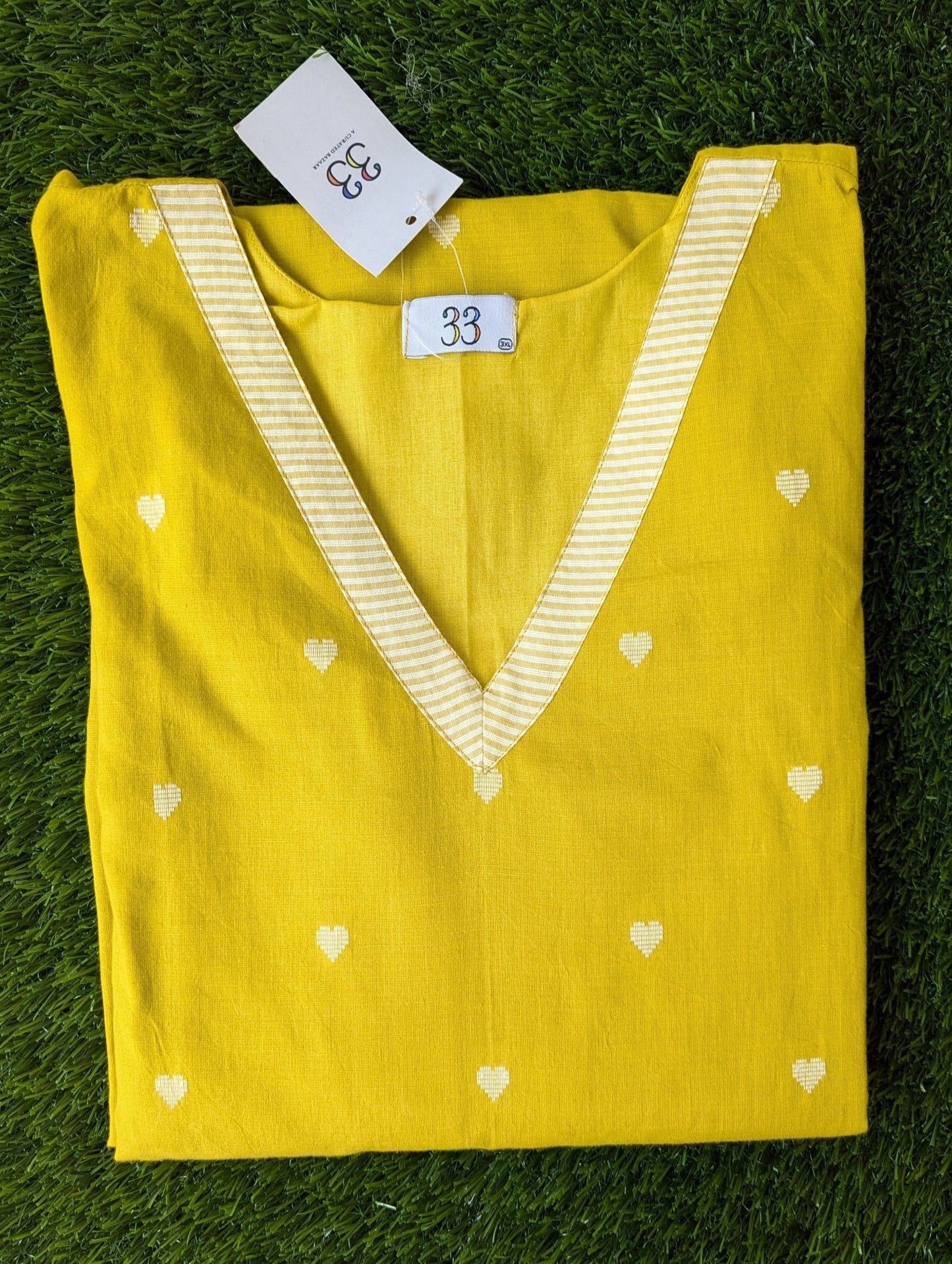 Lemon Green Handloom Cotton Co-Ord Set