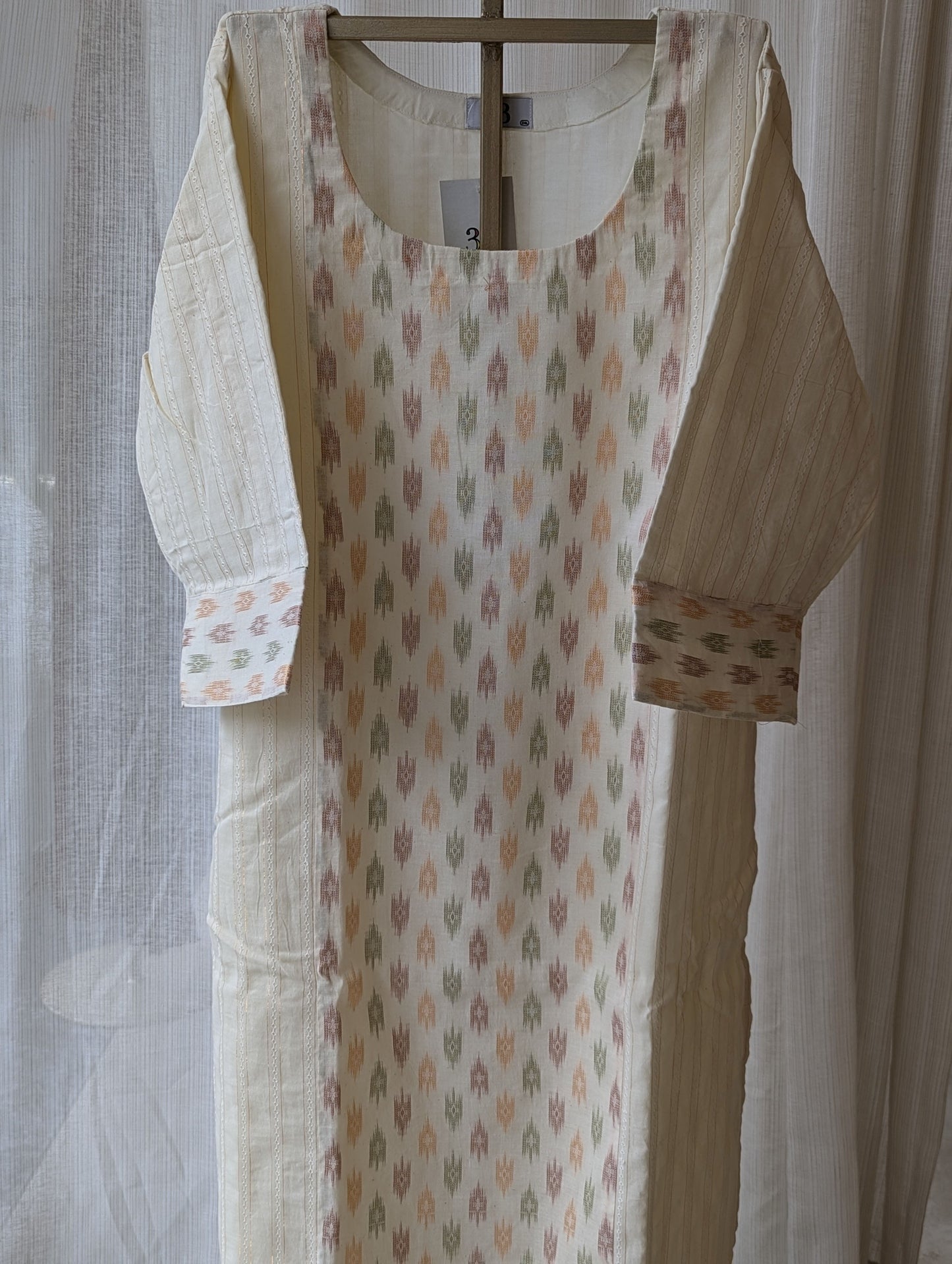 OffWhite Ikkat Kurtis