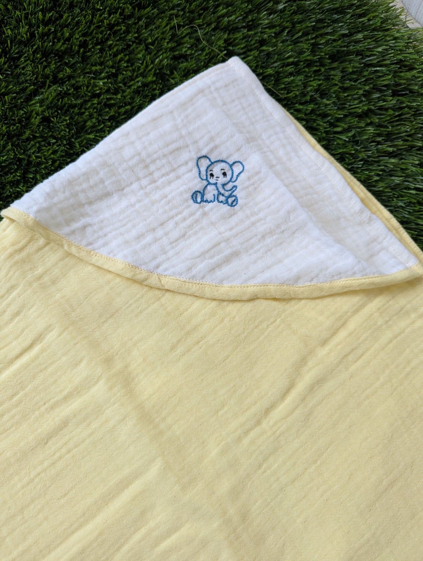 New Born Muslin Embroidery Swaddle