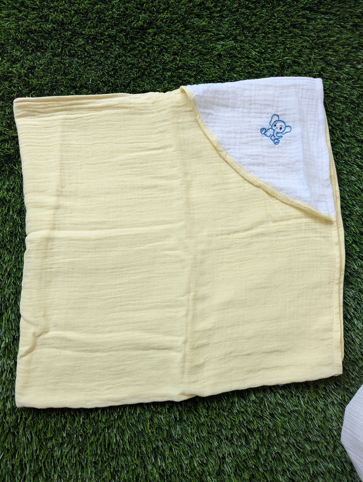 New Born Muslin Embroidery Swaddle