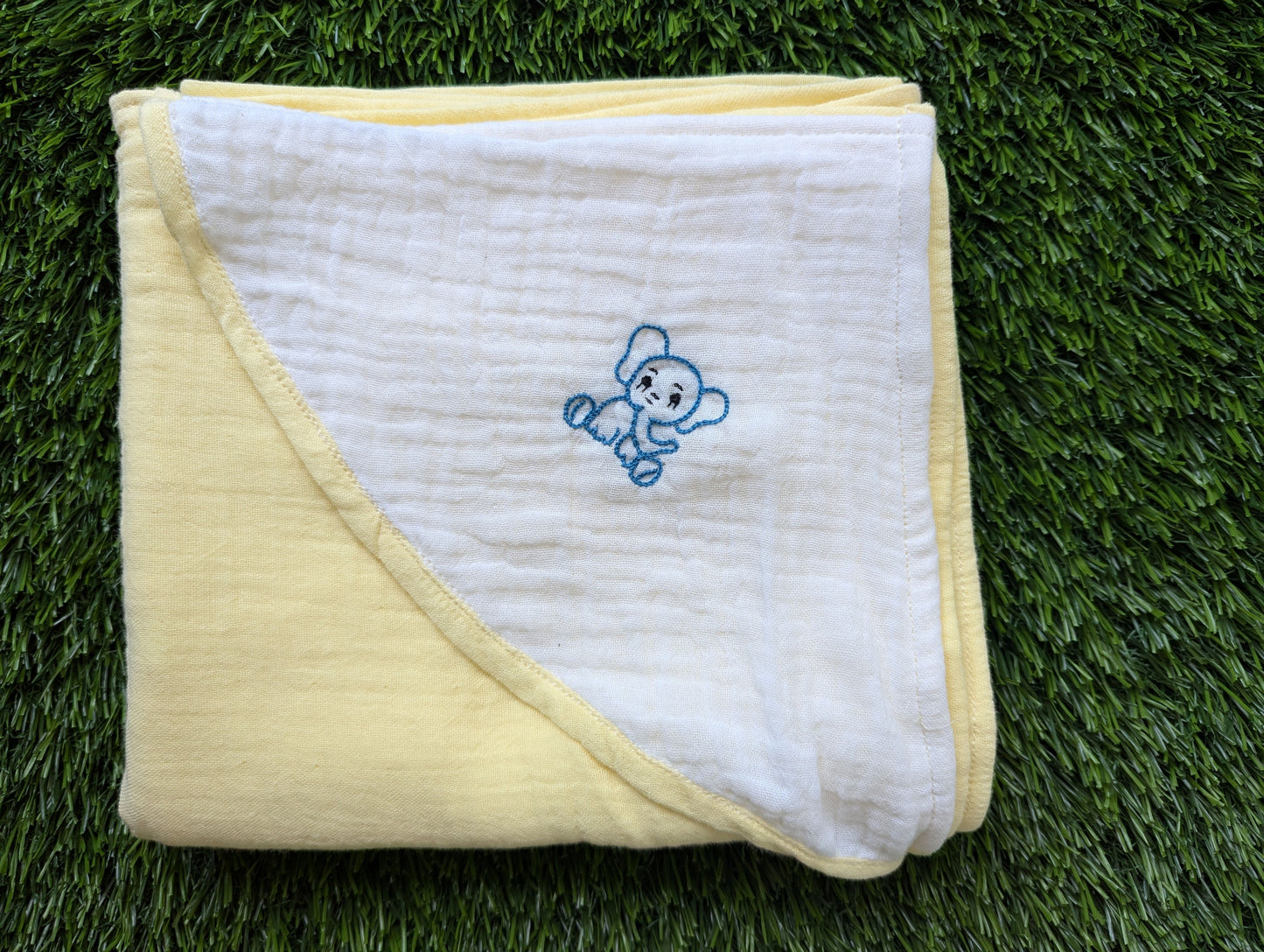 New Born Muslin Embroidery Swaddle